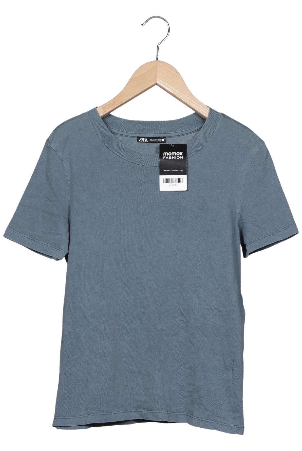

Zara Damen T-Shirt, blau, Gr. 36