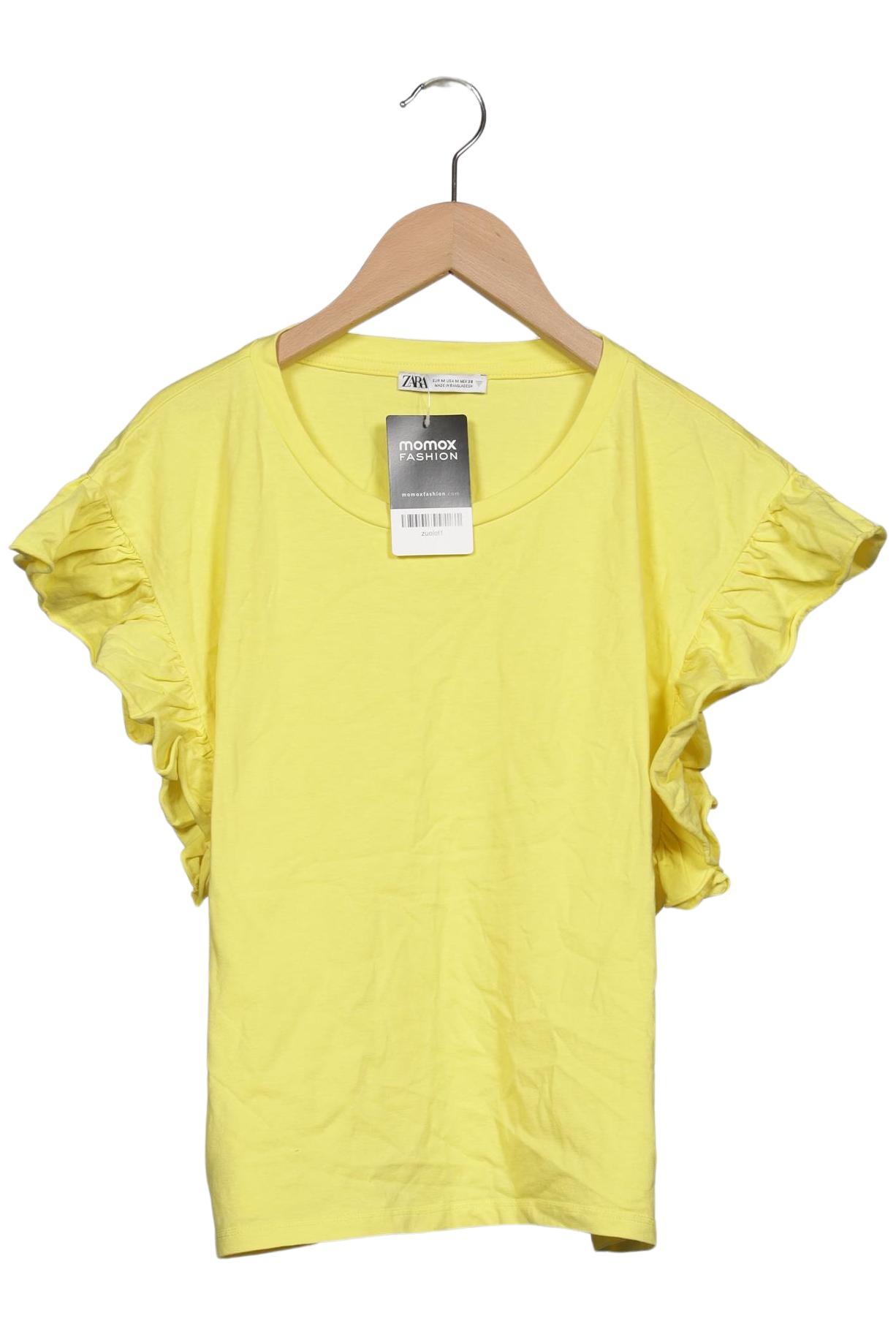 

Zara Damen T-Shirt, gelb, Gr. 38