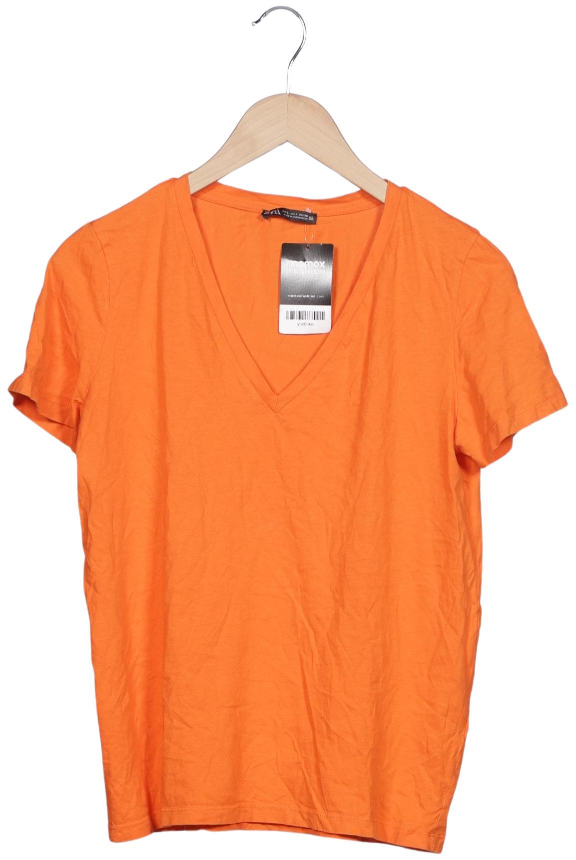 

Zara Damen T-Shirt, orange, Gr. 42