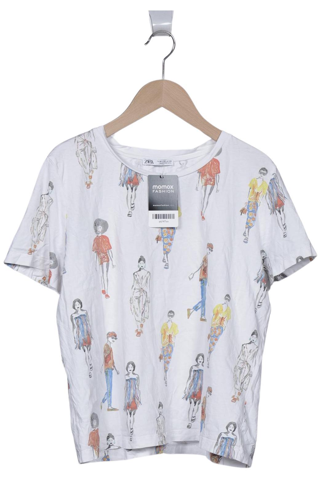 

Zara Damen T-Shirt, mehrfarbig, Gr. 38