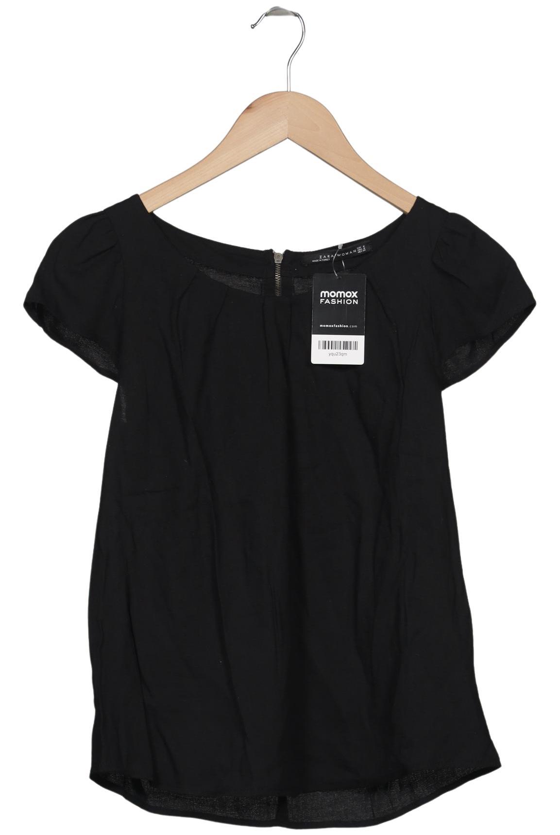 

Zara Damen T-Shirt, schwarz, Gr. 38