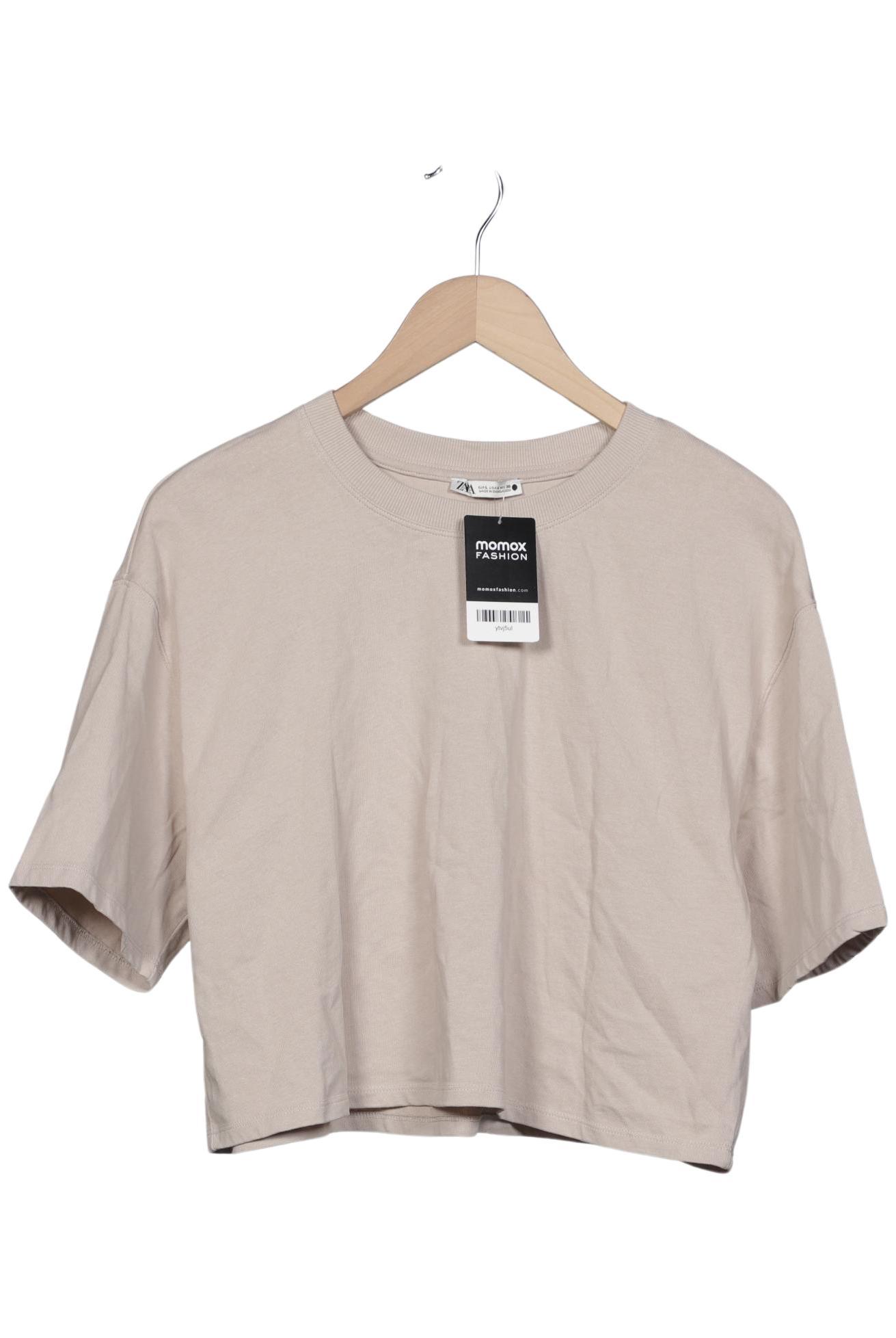 

Zara Damen T-Shirt, beige, Gr. 42