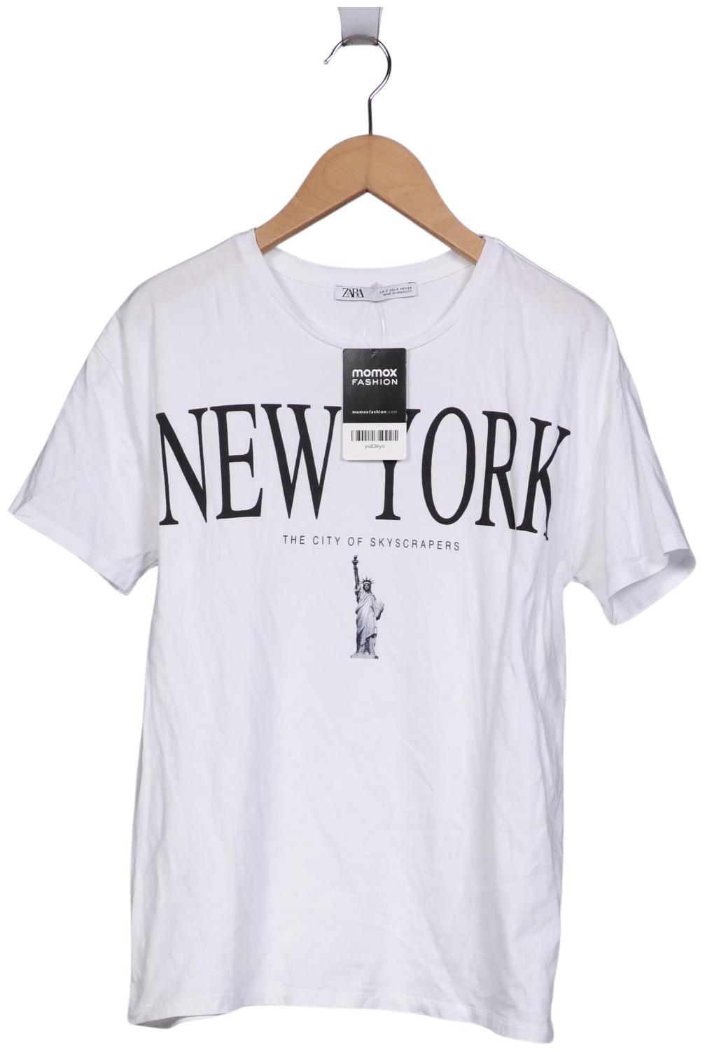 

Zara Damen T-Shirt, weiß, Gr. 36