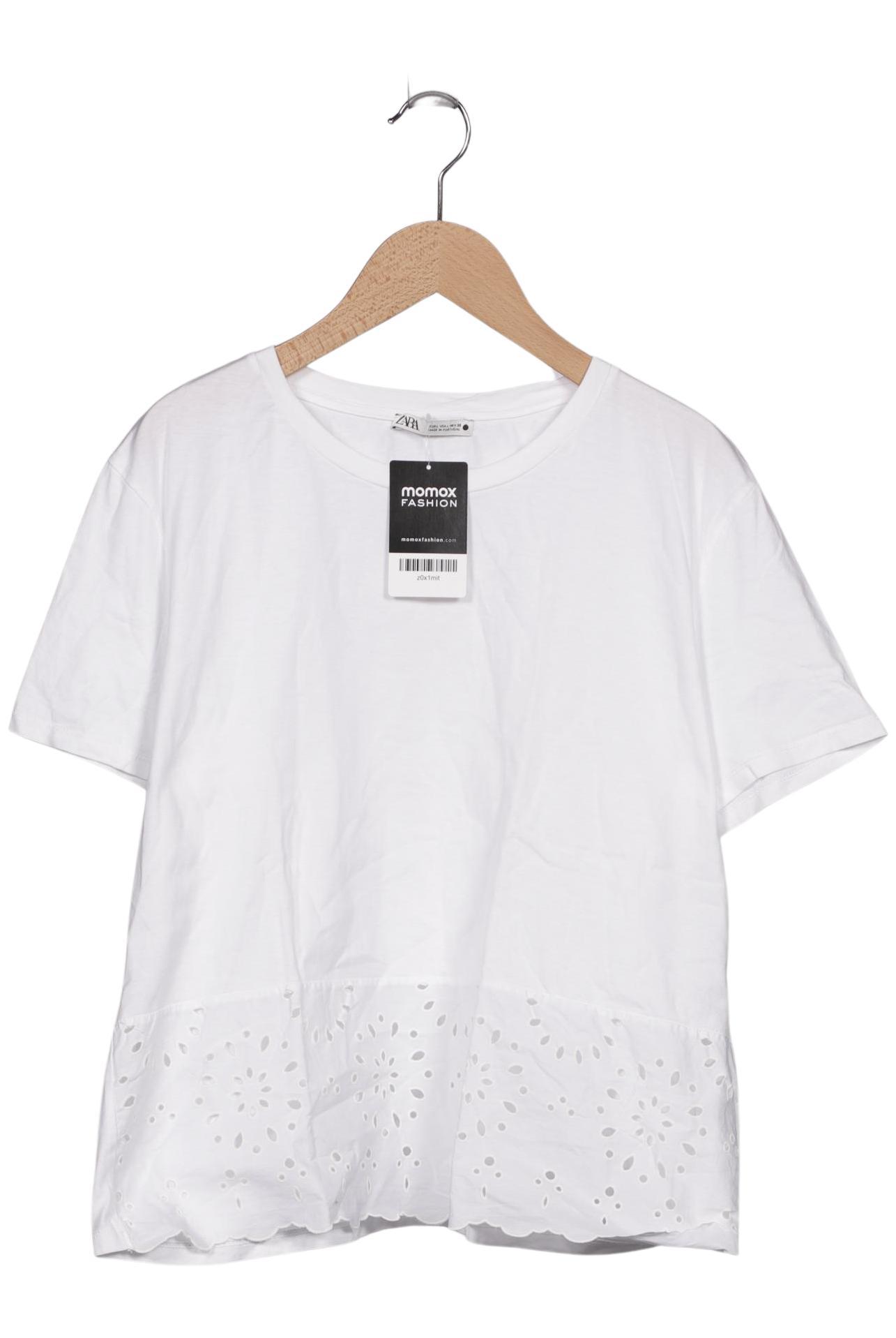 

Zara Damen T-Shirt, weiß, Gr. 42