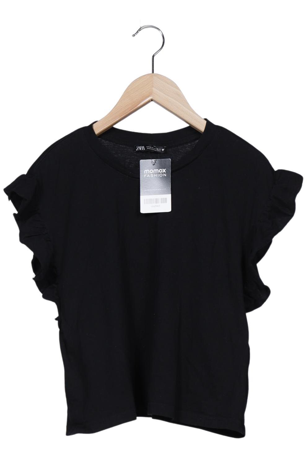 

Zara Damen T-Shirt, schwarz, Gr. 38