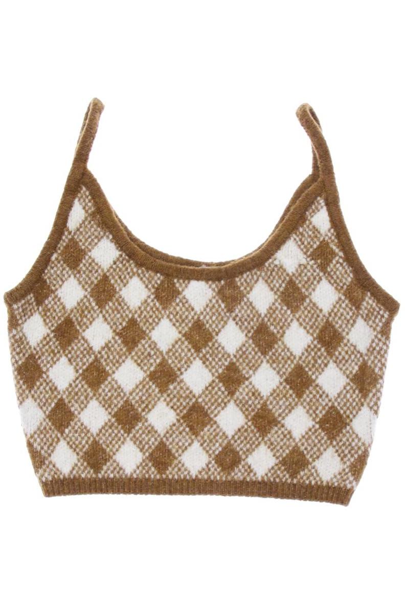 

Zara Damen Top, braun, Gr. 36
