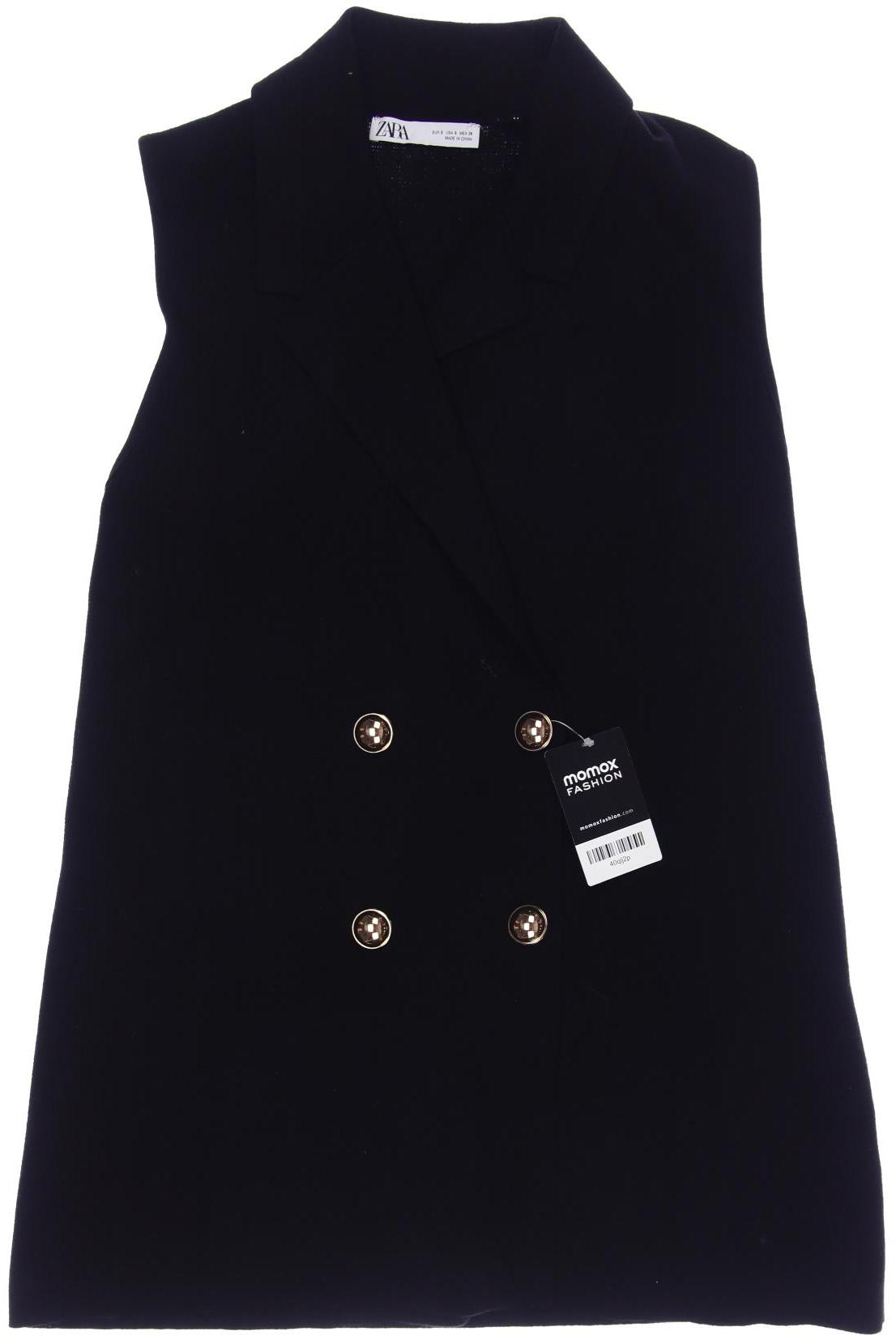 

ZARA Damen Weste, schwarz