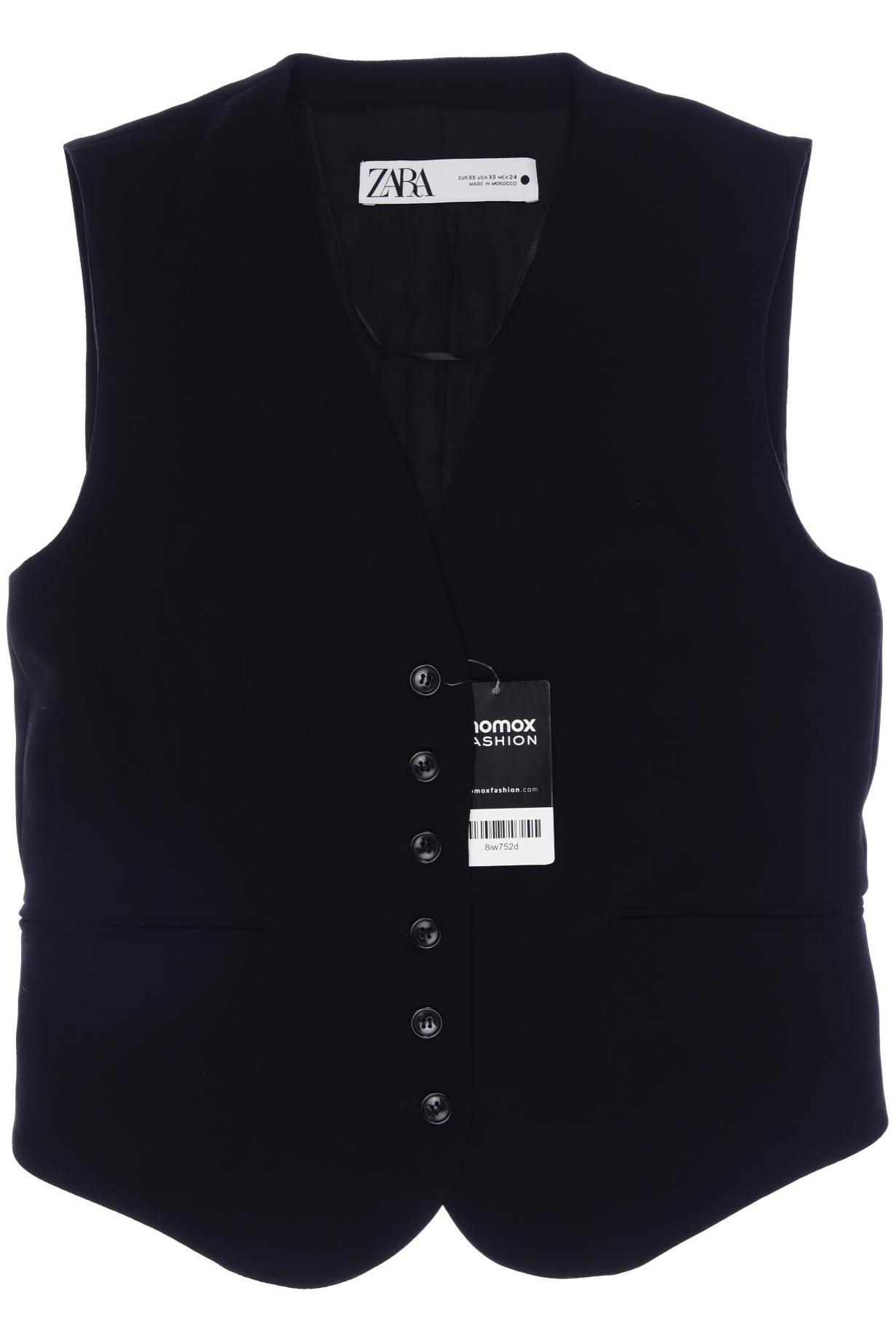 

ZARA Damen Weste, schwarz