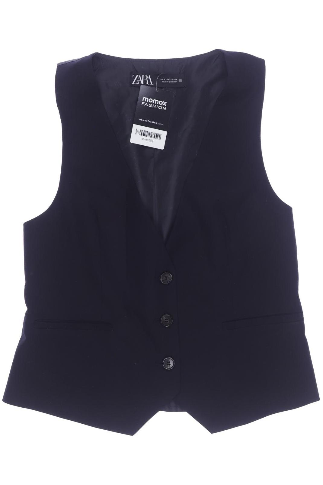 

ZARA Damen Weste, schwarz