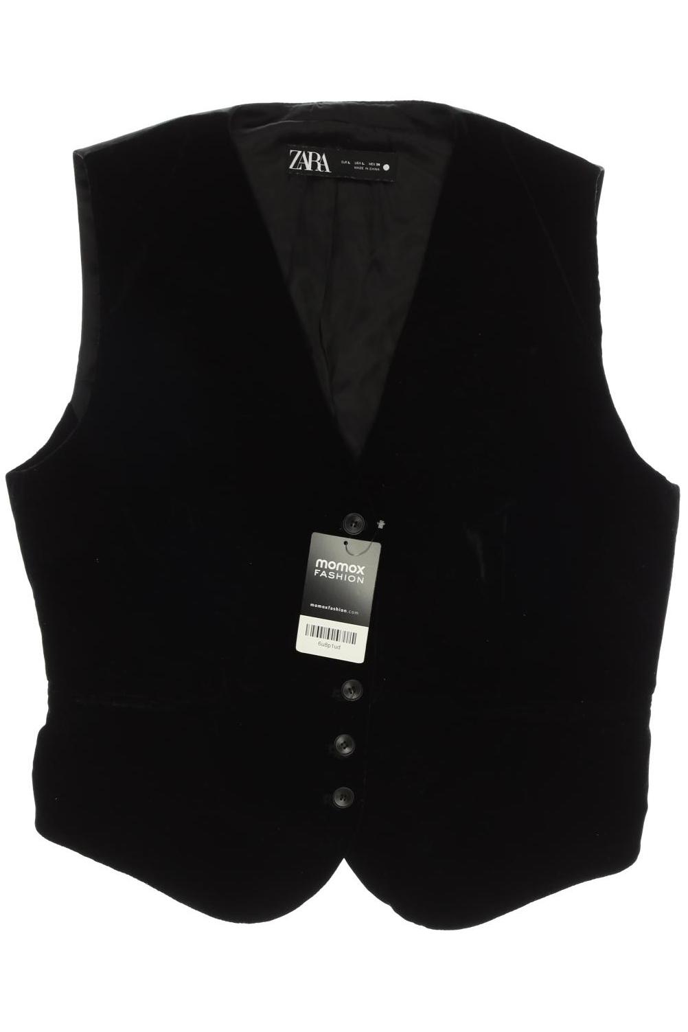 

ZARA Damen Weste, schwarz