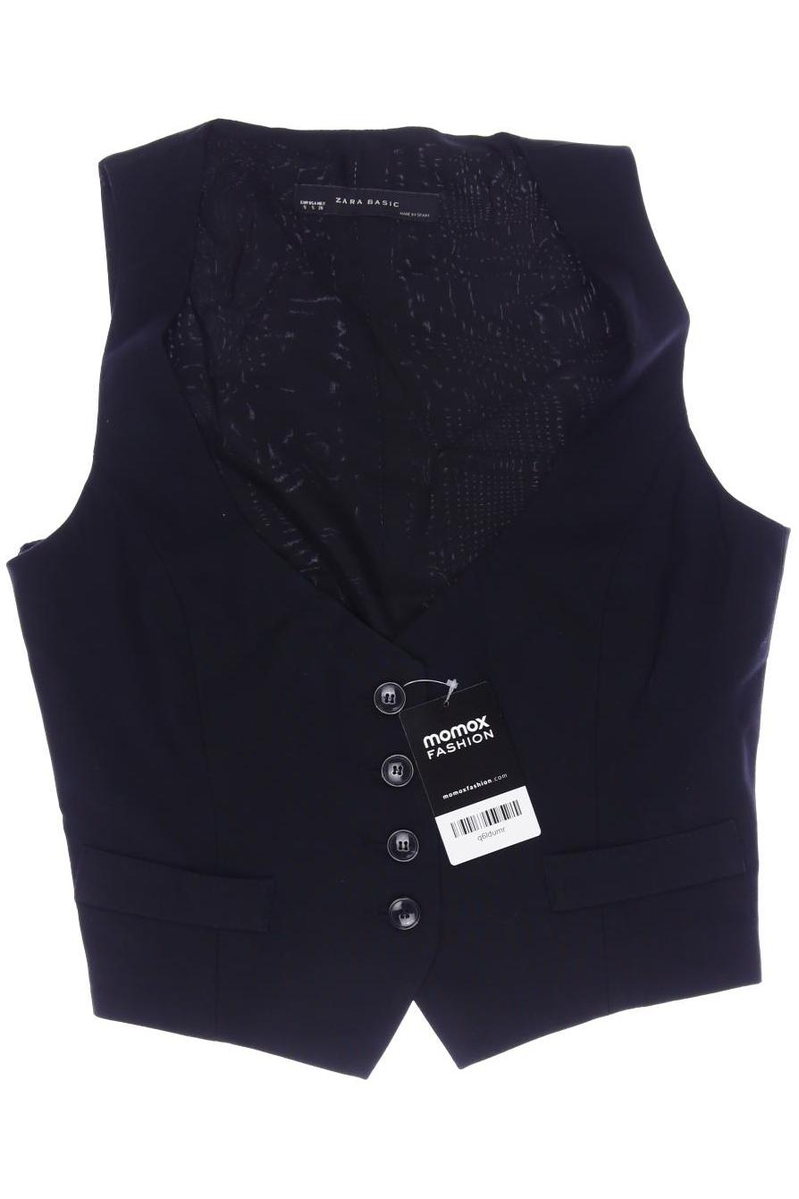 

ZARA Damen Weste, schwarz