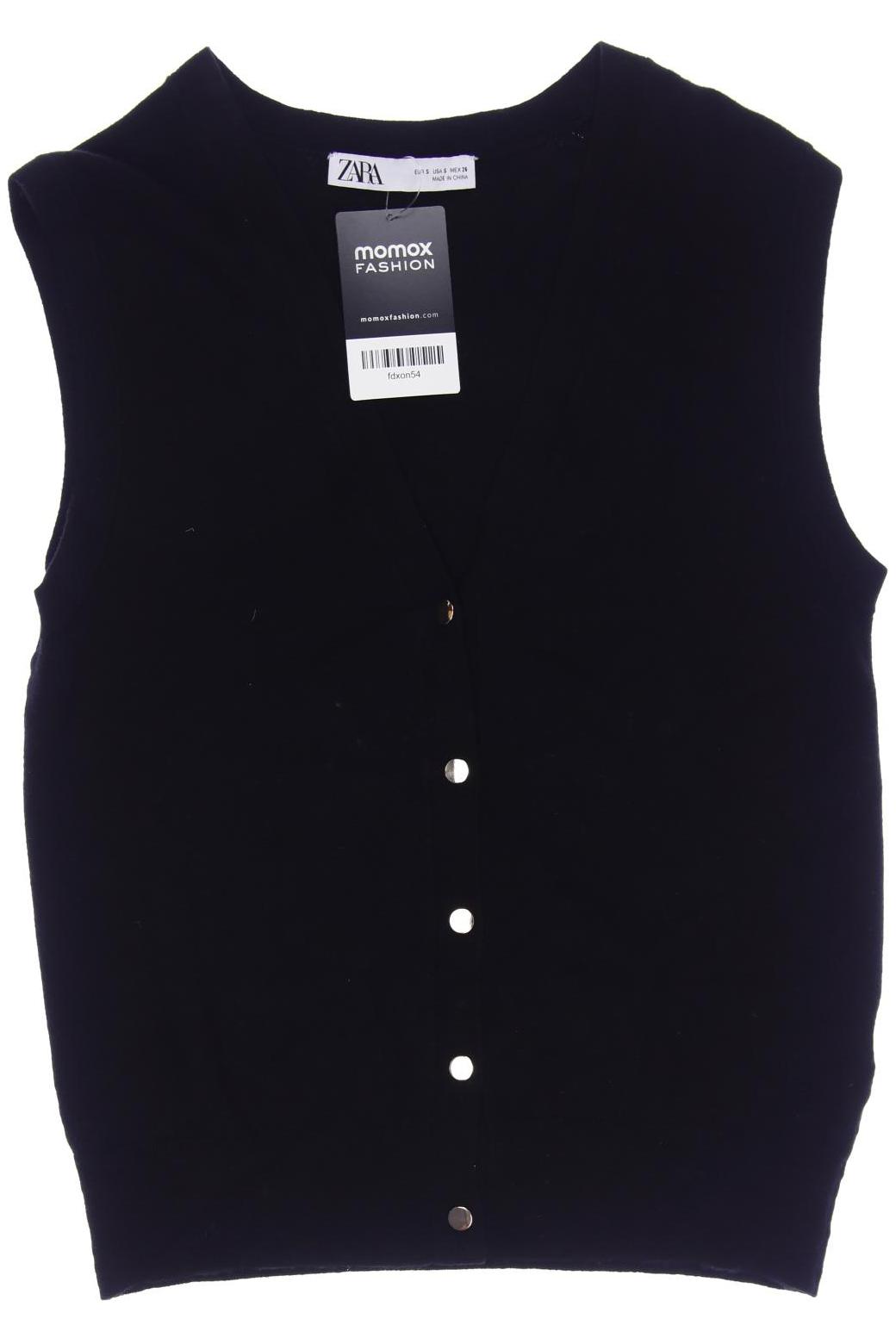 

ZARA Damen Weste, schwarz