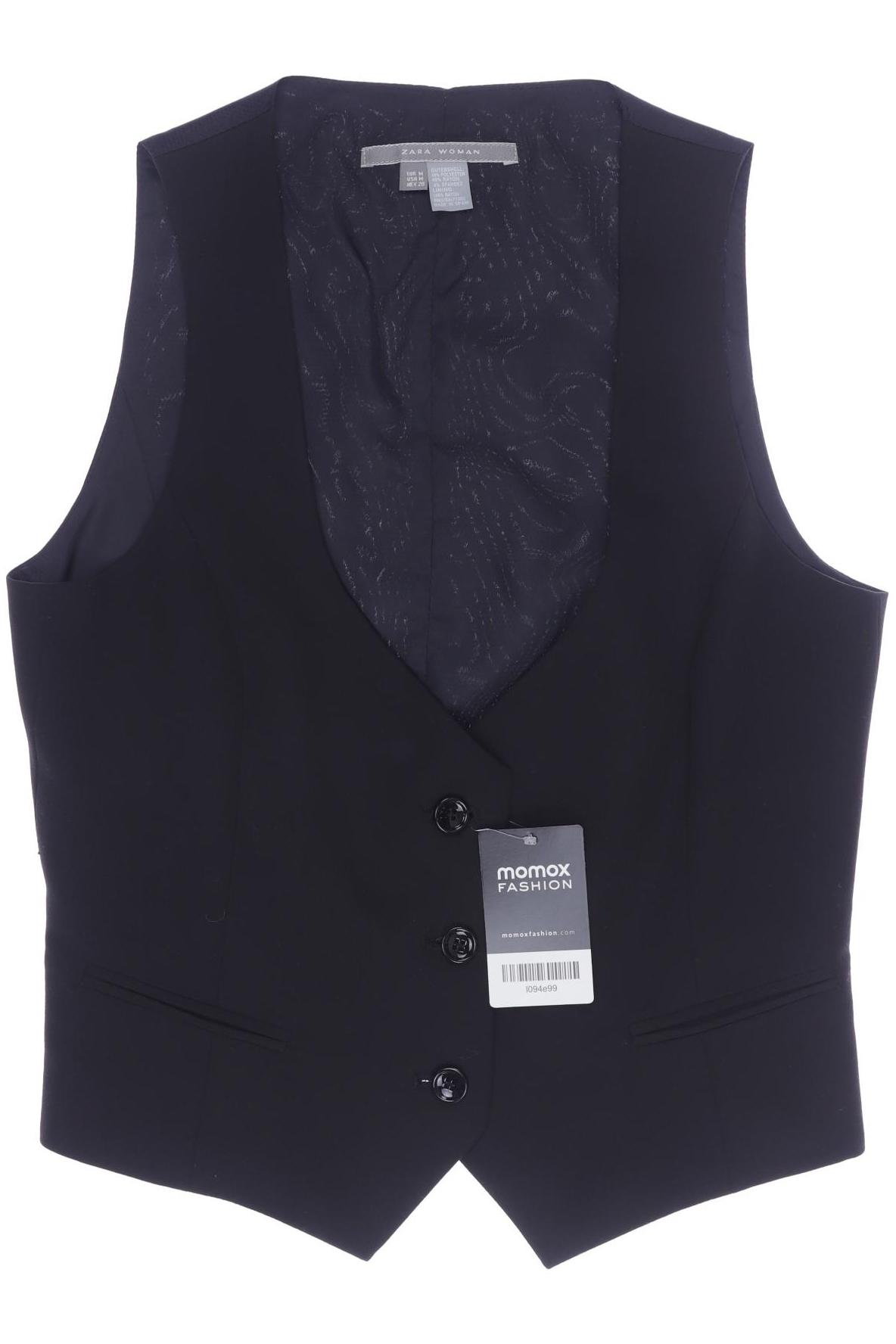 

ZARA Damen Weste, schwarz