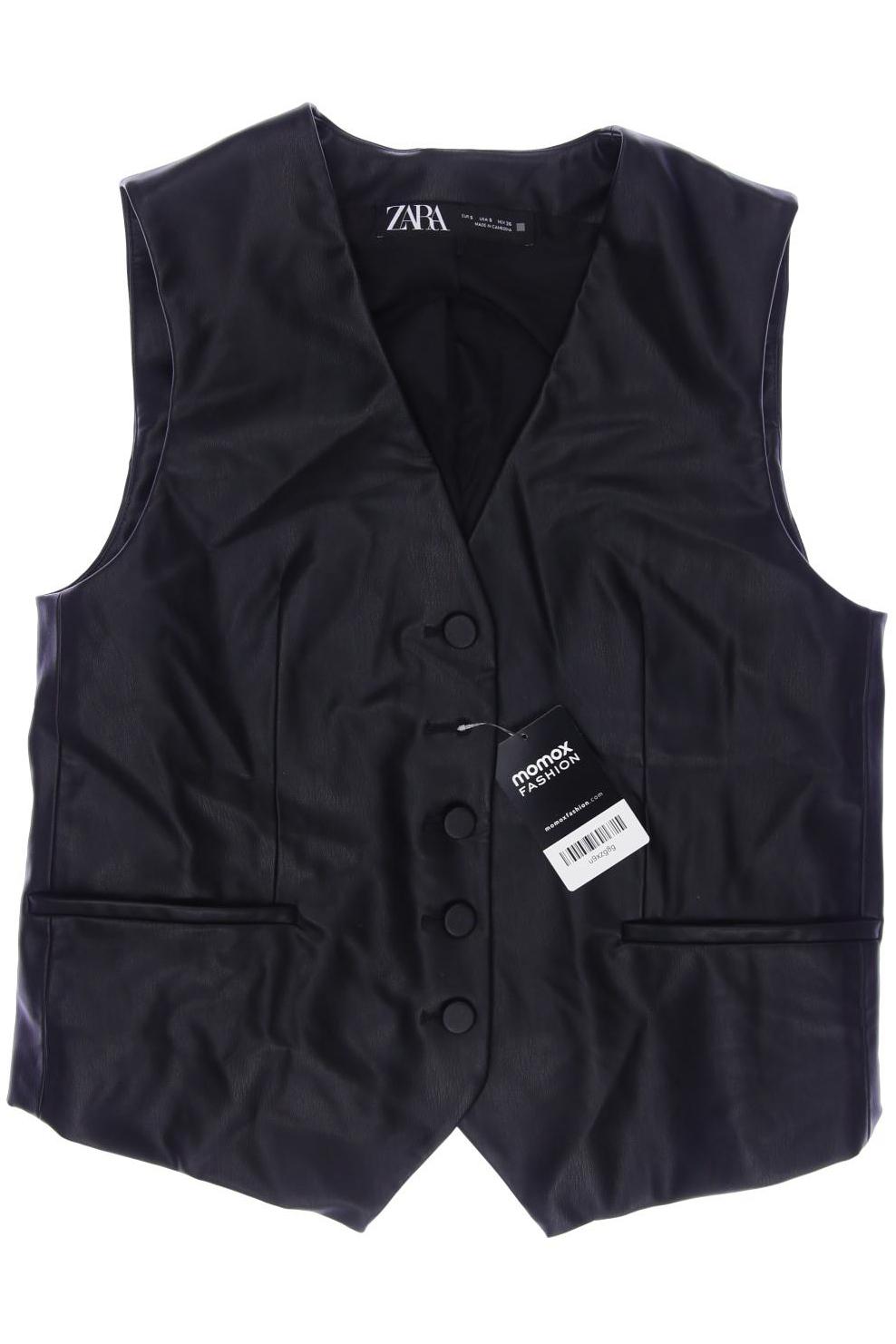 

ZARA Damen Weste, schwarz