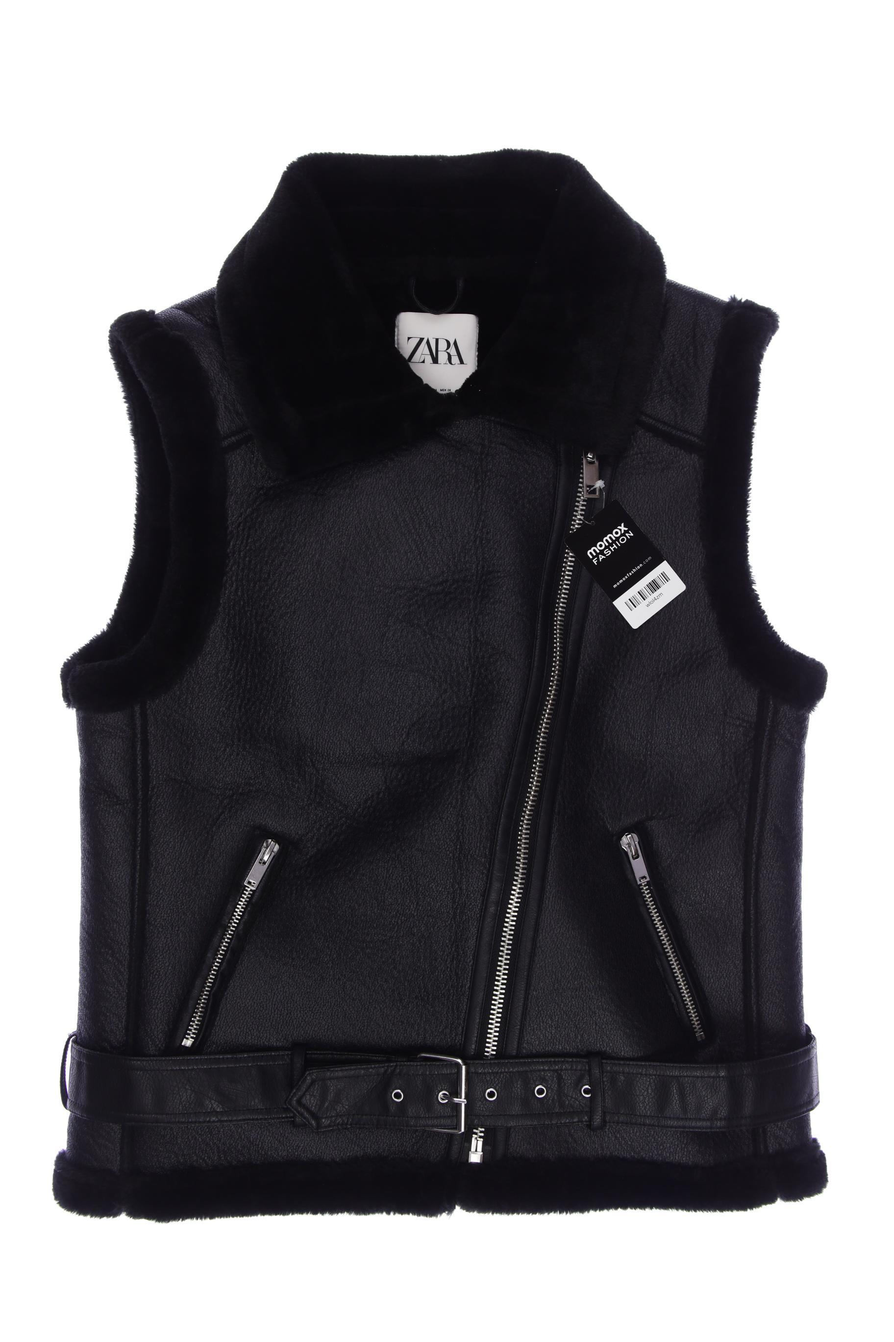 

ZARA Damen Weste, schwarz