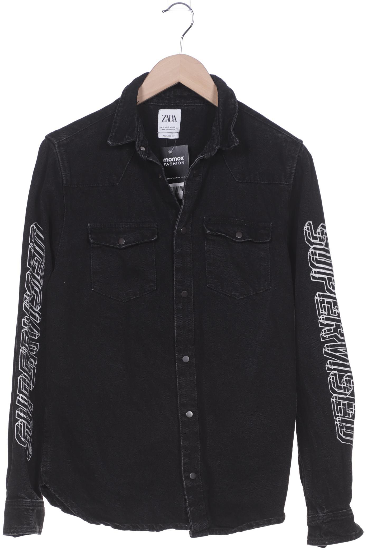 

ZARA Herren Hemd, schwarz