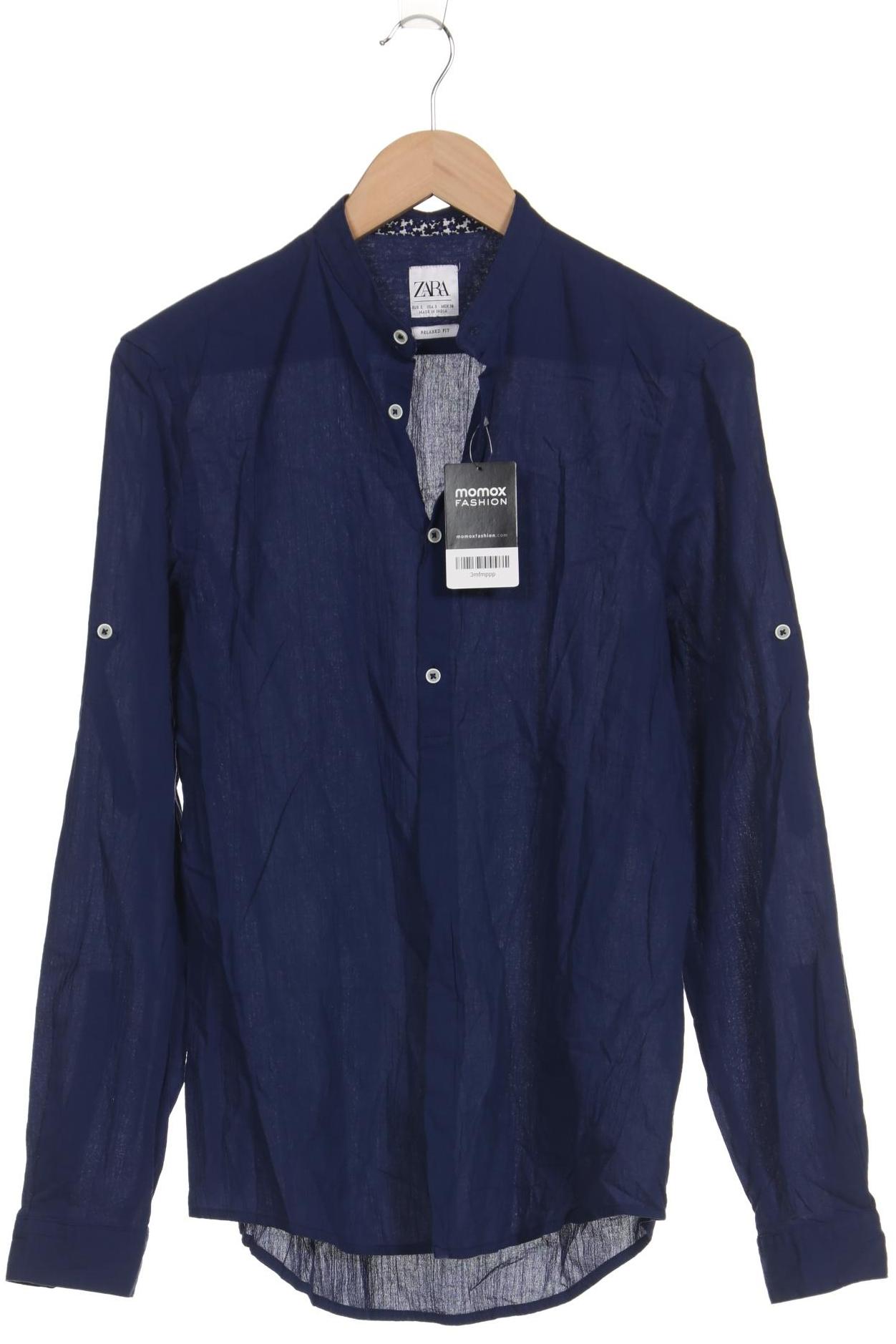 

Zara Herren Hemd, marineblau, Gr. 46