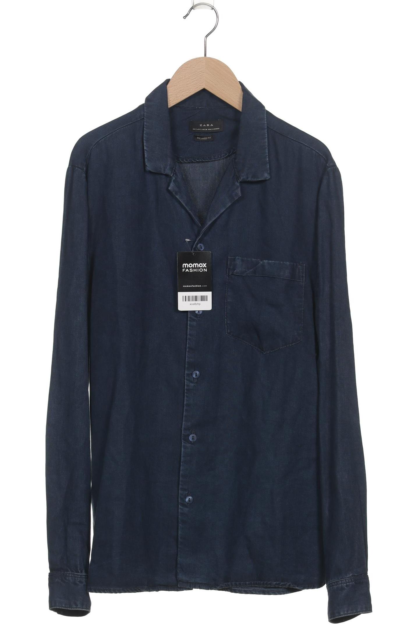 

Zara Herren Hemd, marineblau, Gr. 46