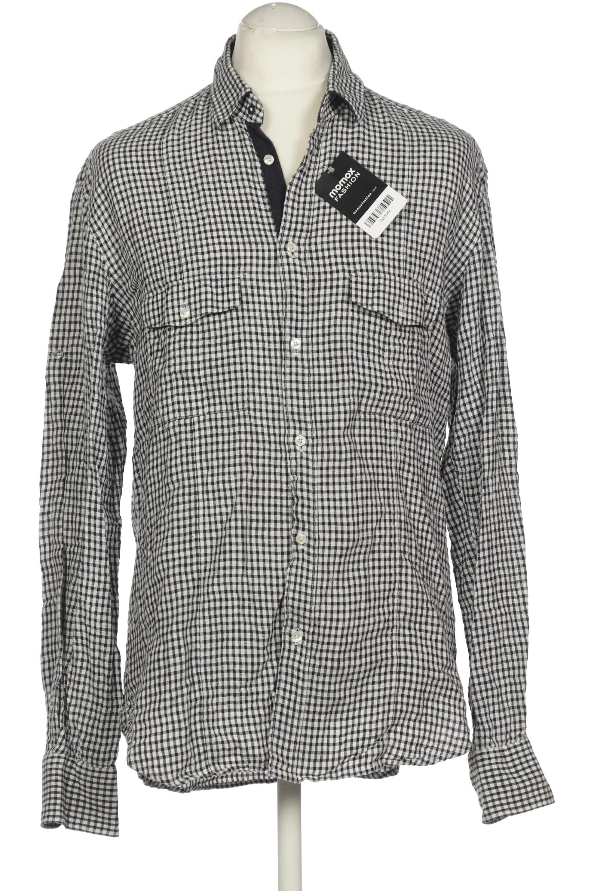 

ZARA Herren Hemd, schwarz