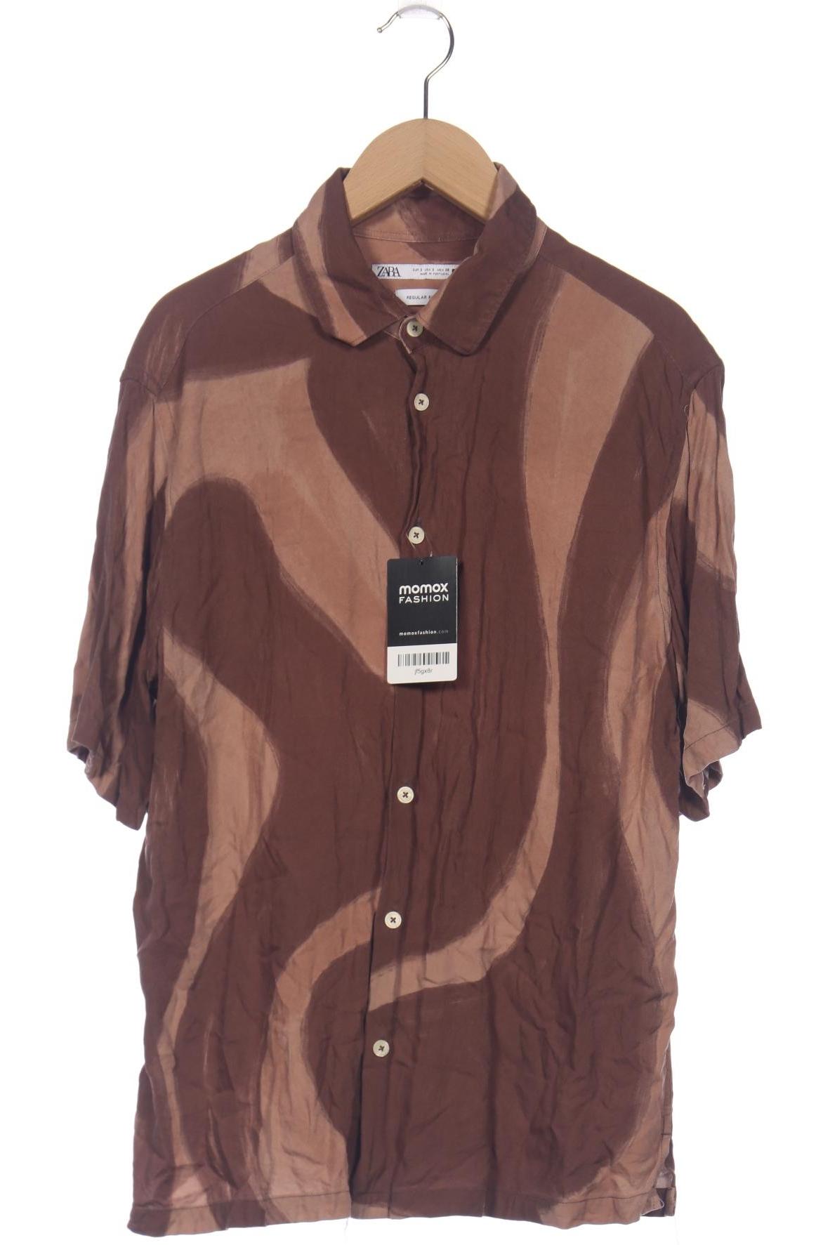 Thumbnail - Zara Herren Hemd, braun, Gr. 46