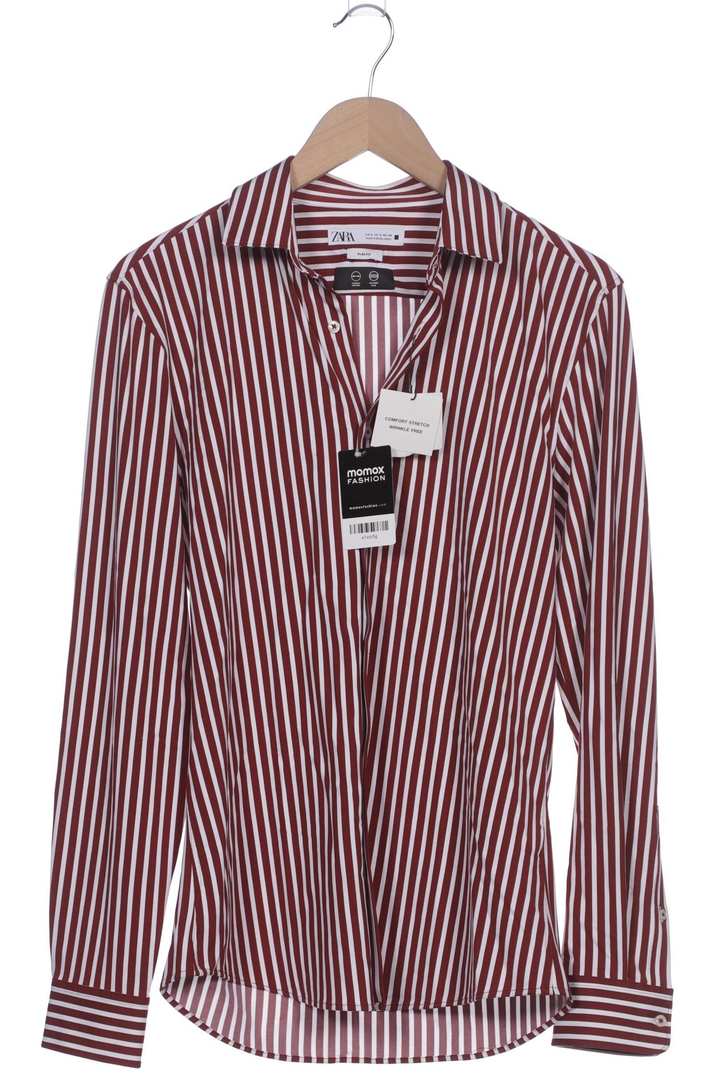 

Zara Herren Hemd, bordeaux, Gr. 46