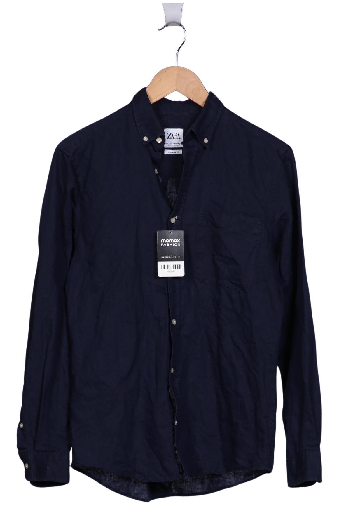 

Zara Herren Hemd, marineblau, Gr. 46