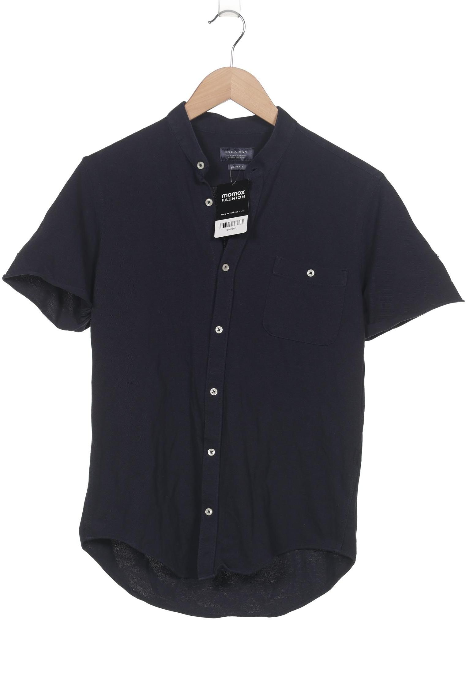 

Zara Herren Hemd, marineblau, Gr. 48