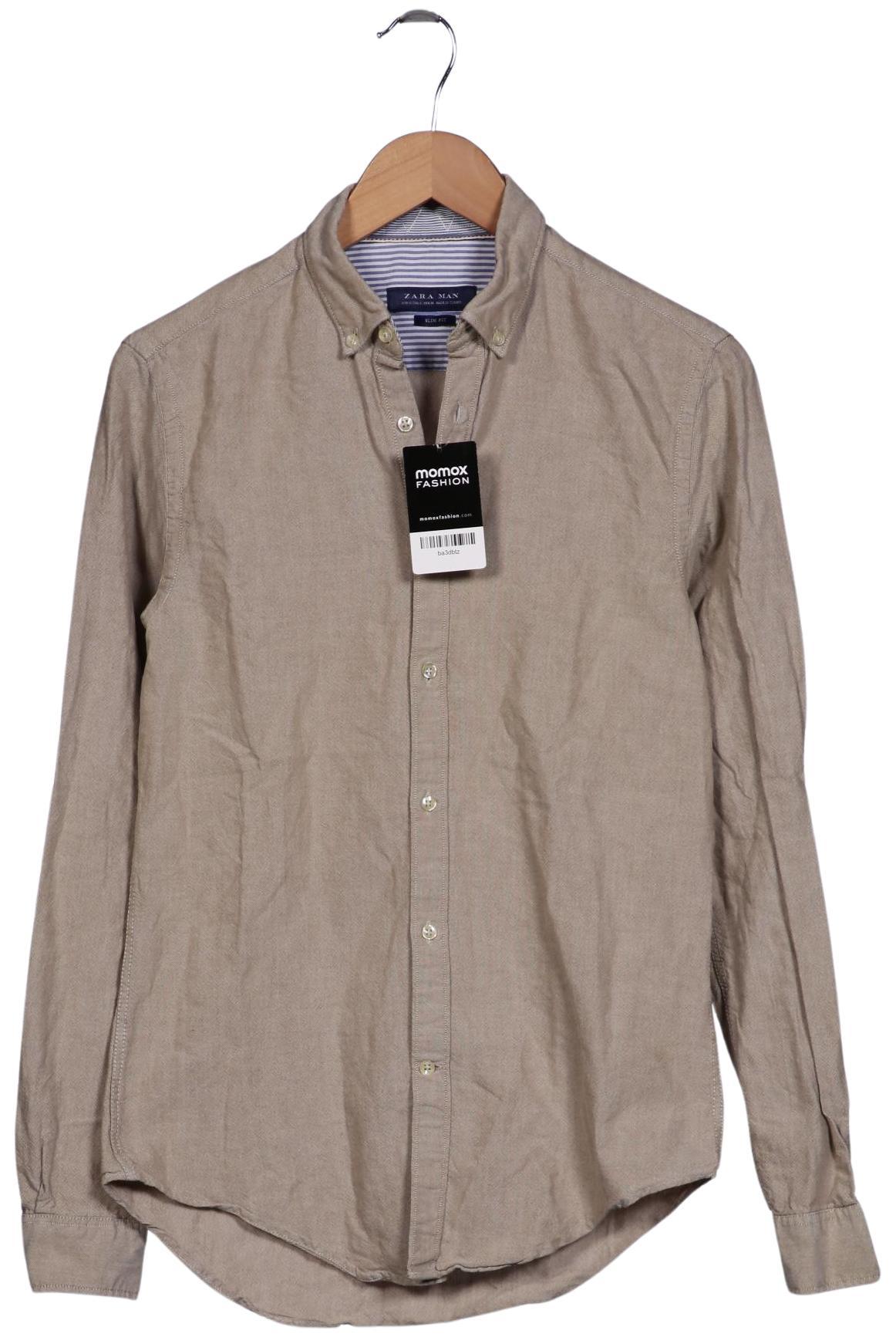 

Zara Herren Hemd, beige, Gr. 46