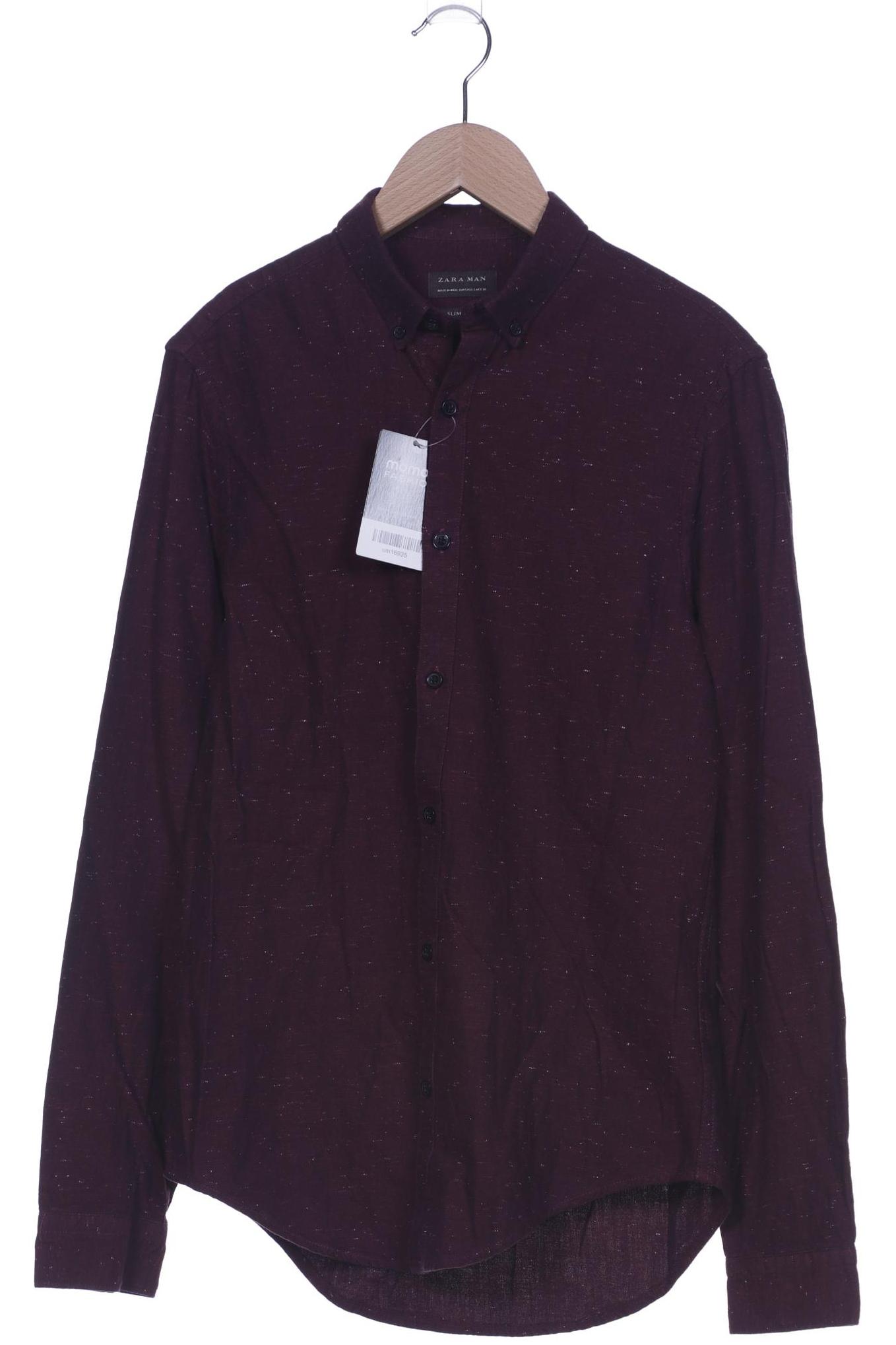 

Zara Herren Hemd, bordeaux, Gr. 46