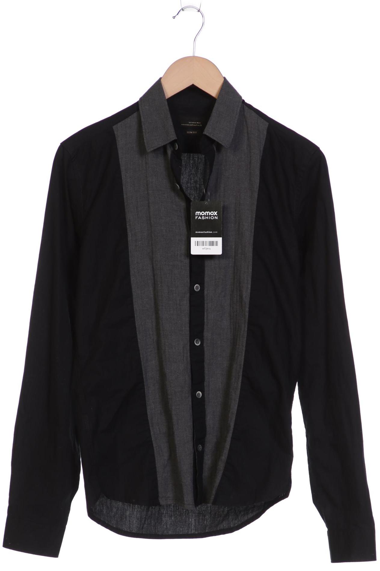 

ZARA Herren Hemd, schwarz