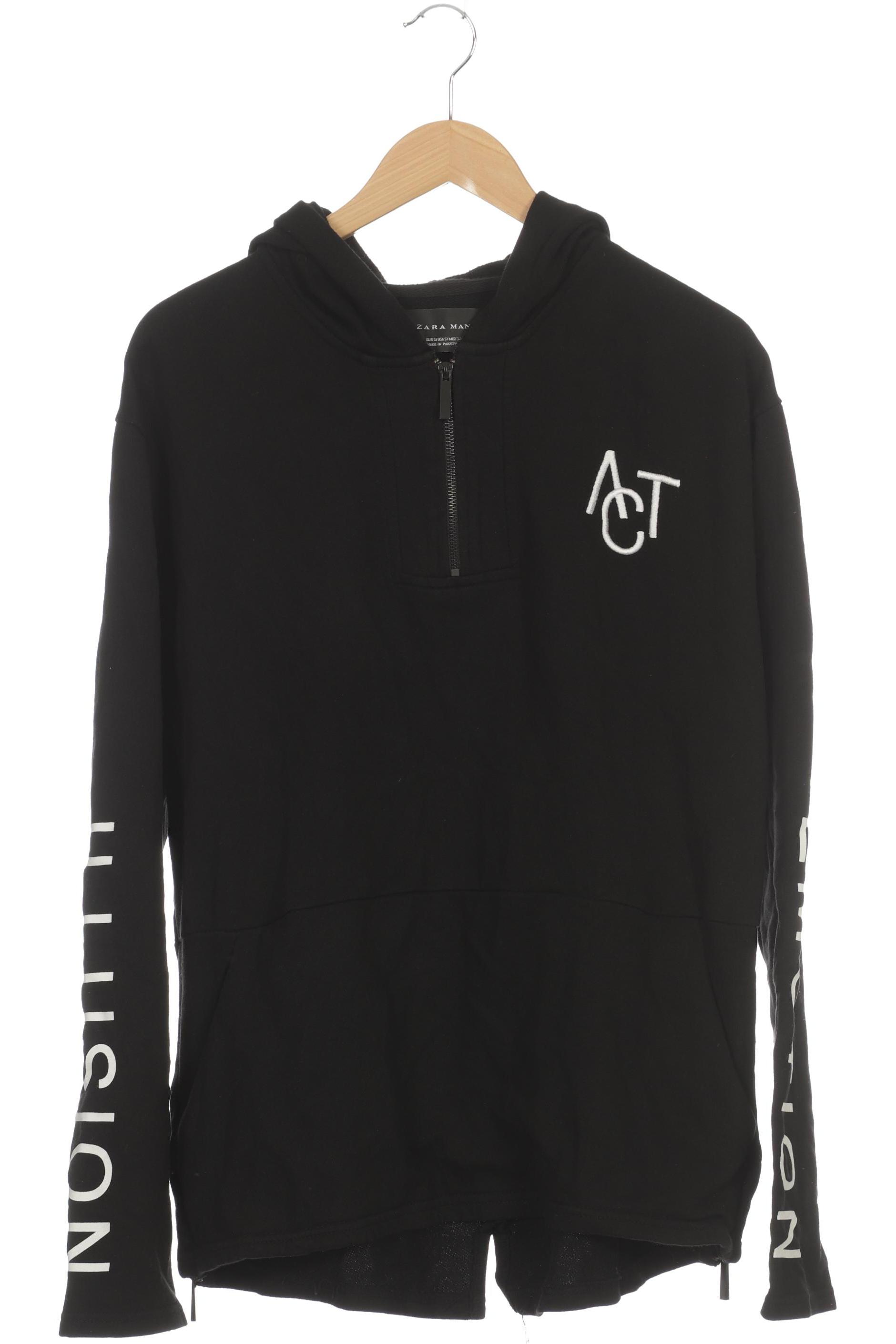 Thumbnail - Zara Herren Kapuzenpullover, schwarz, Gr.