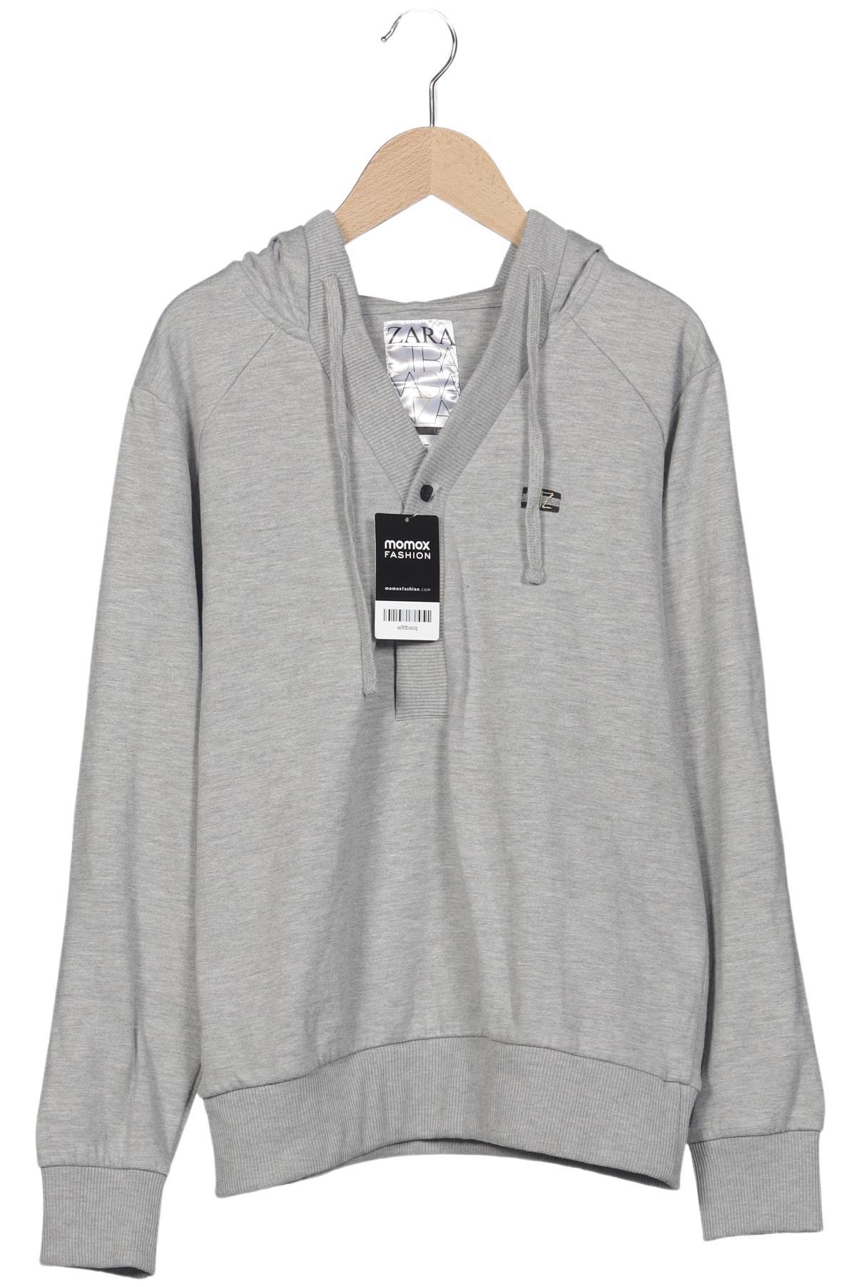 

Zara Herren Kapuzenpullover, grau, Gr. 52