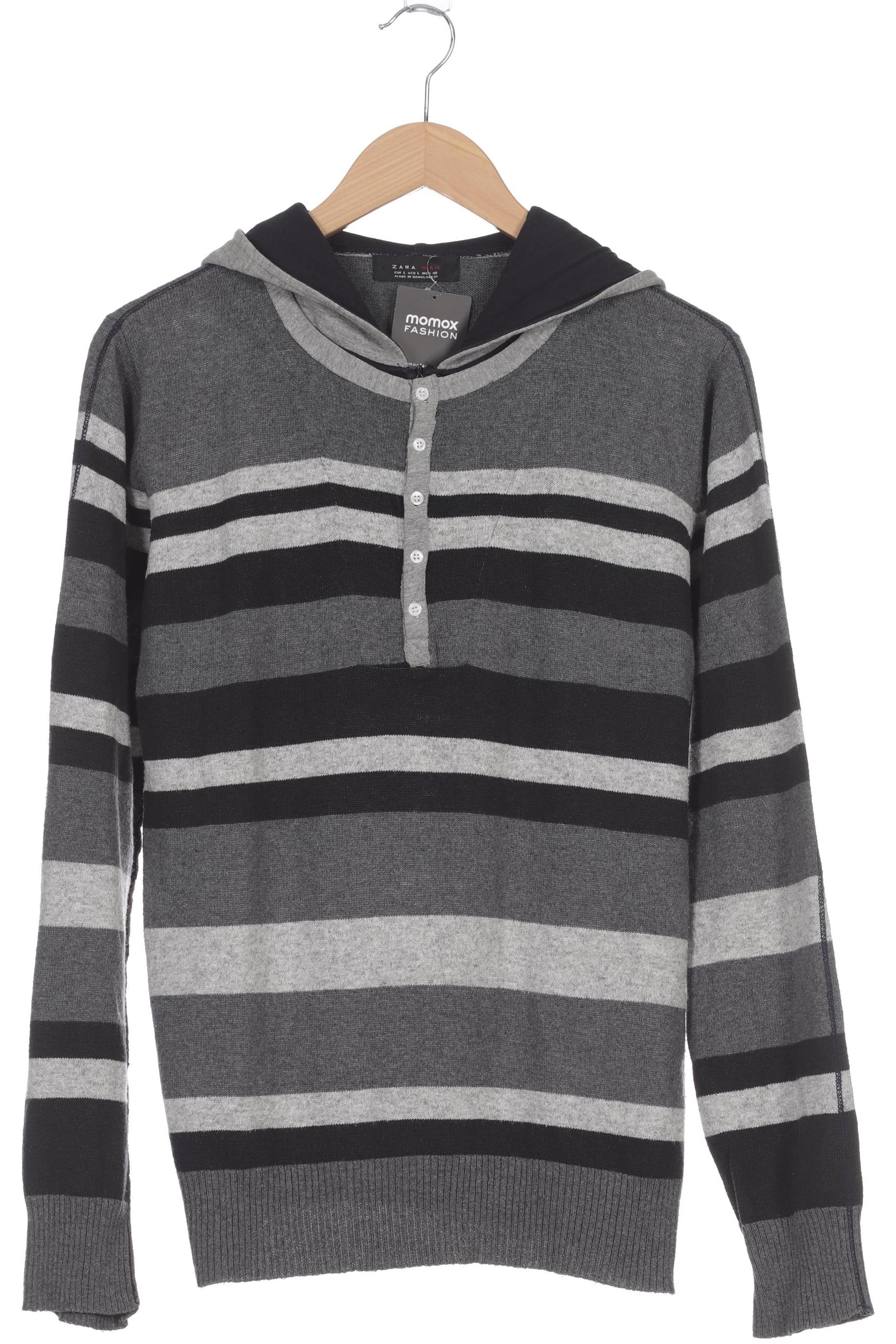 

Zara Herren Kapuzenpullover, grau, Gr. 52