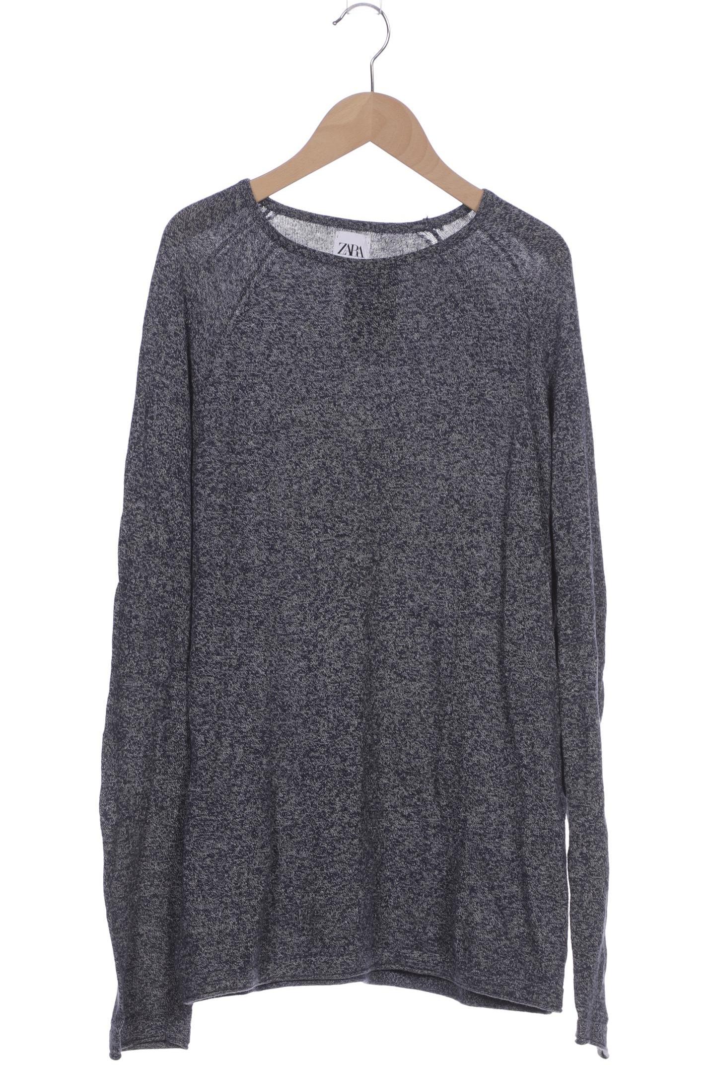 

Zara Herren Langarmshirt, marineblau, Gr. 52