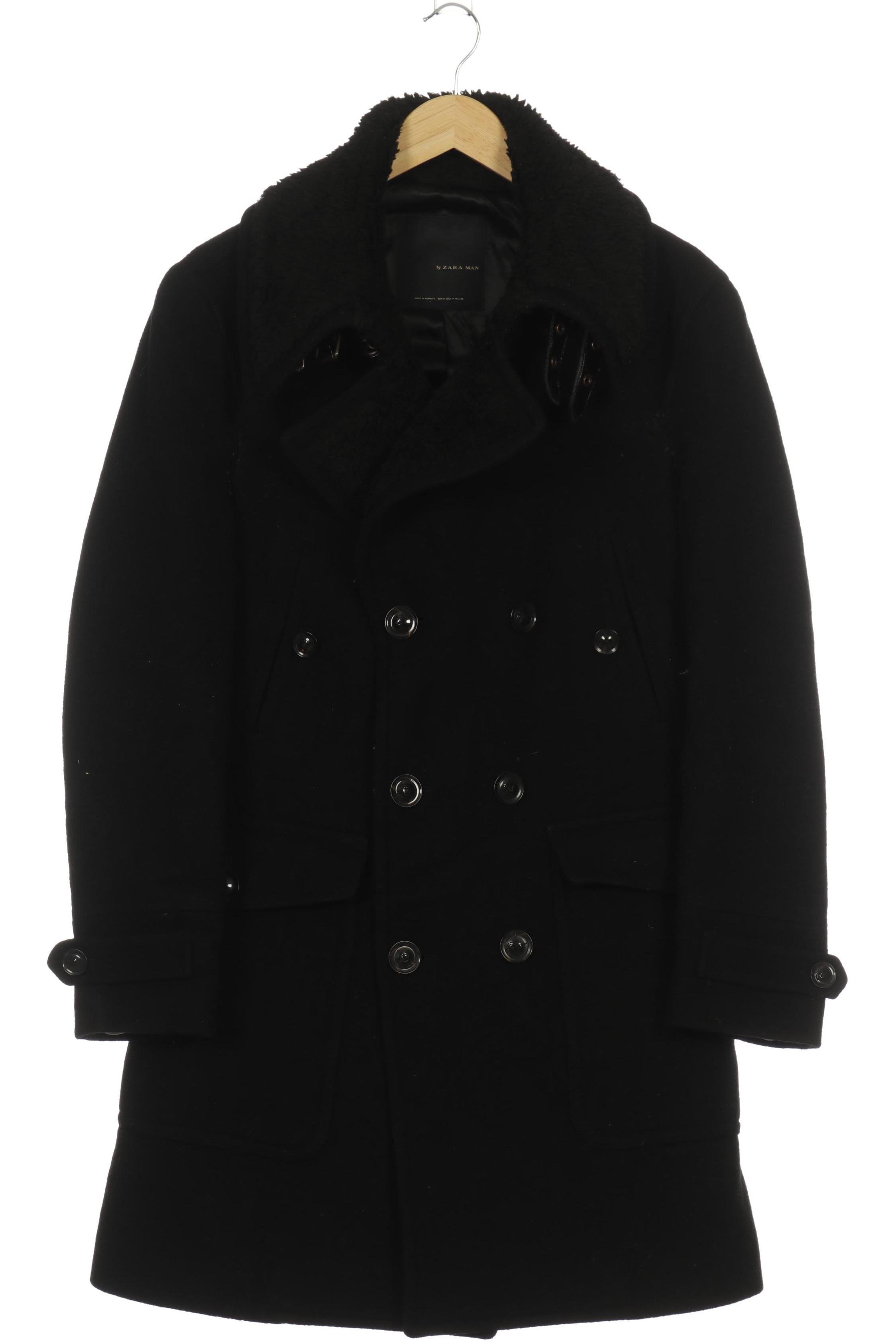 Thumbnail - Zara Herren Mantel, schwarz, Gr.