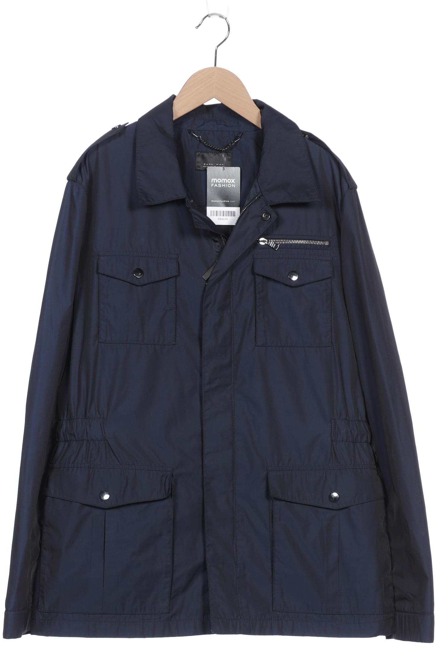 

ZARA Herren Mantel, marineblau