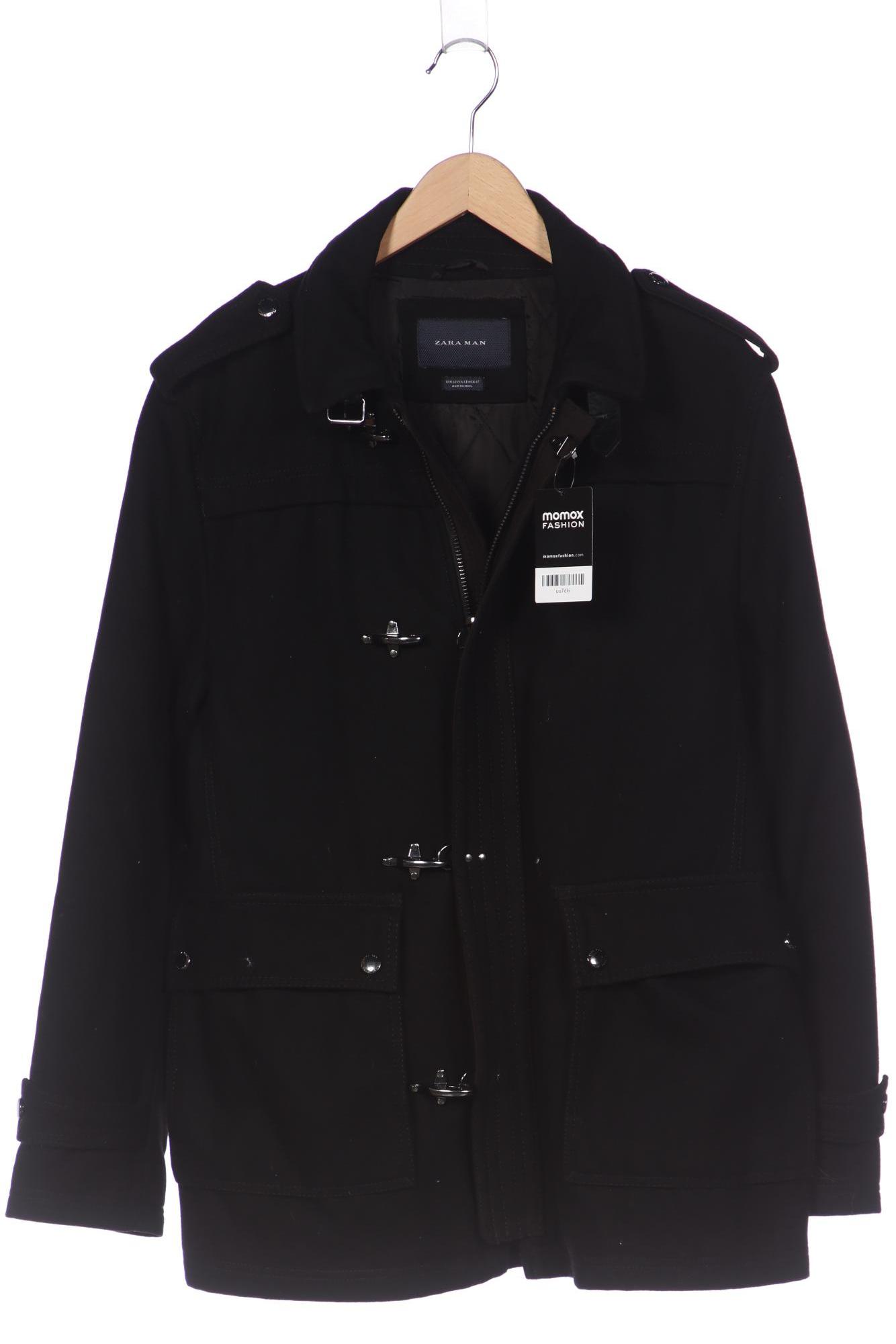 

ZARA Herren Mantel, schwarz