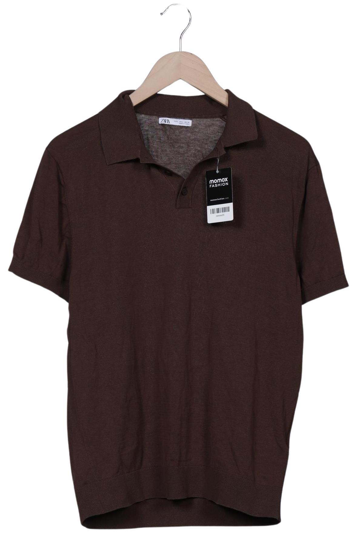 

Zara Herren Poloshirt, braun, Gr. 52