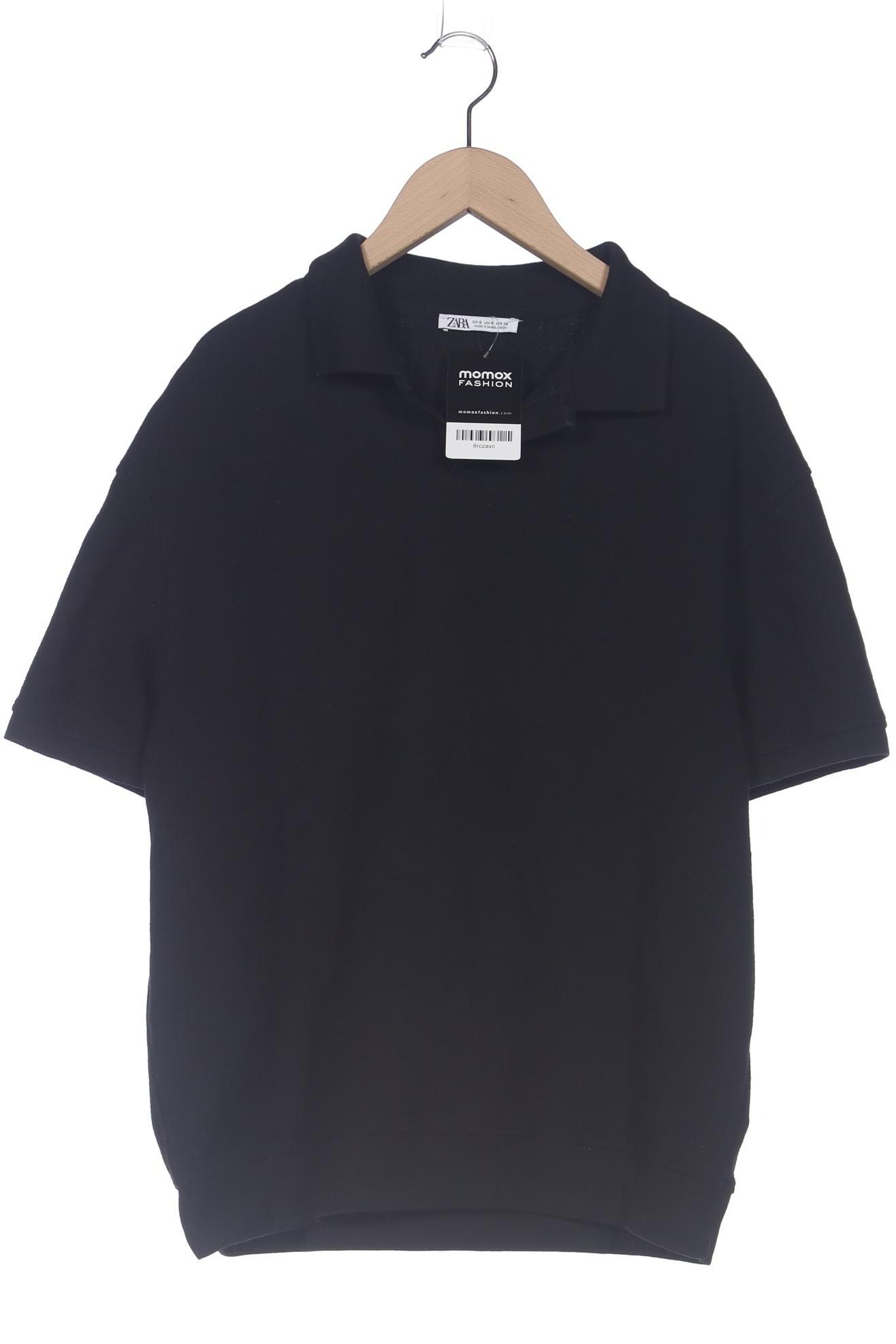 

Zara Herren Poloshirt, schwarz, Gr. 46