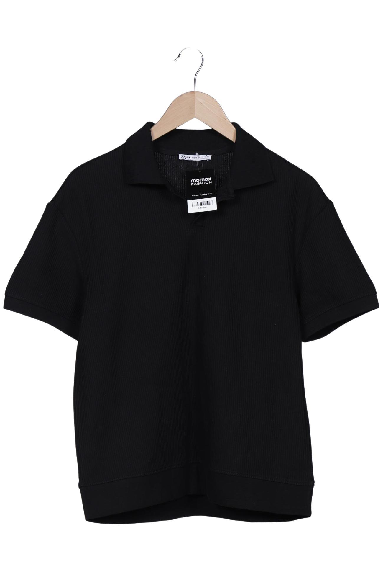 

Zara Herren Poloshirt, schwarz, Gr. 48