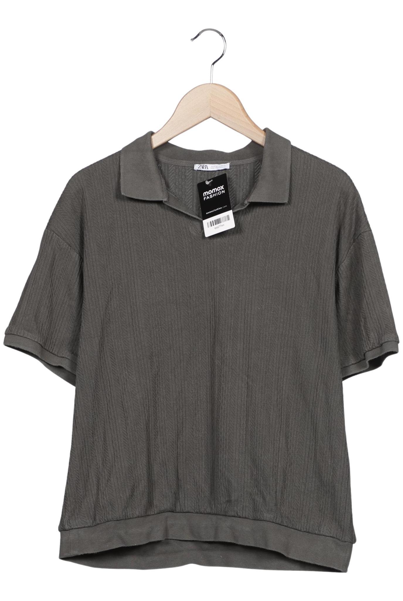 Thumbnail - Zara Herren Poloshirt, grau, Gr. 48