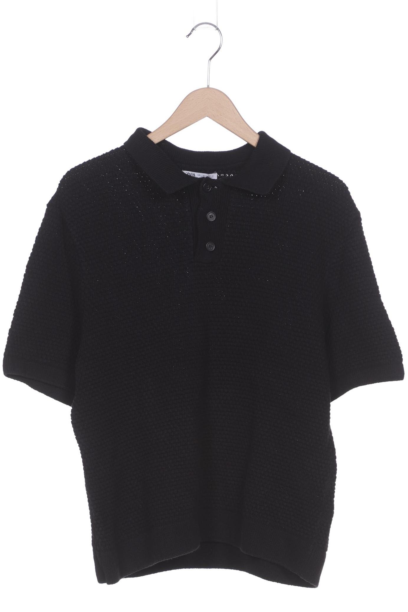 

Zara Herren Poloshirt, schwarz, Gr. 52