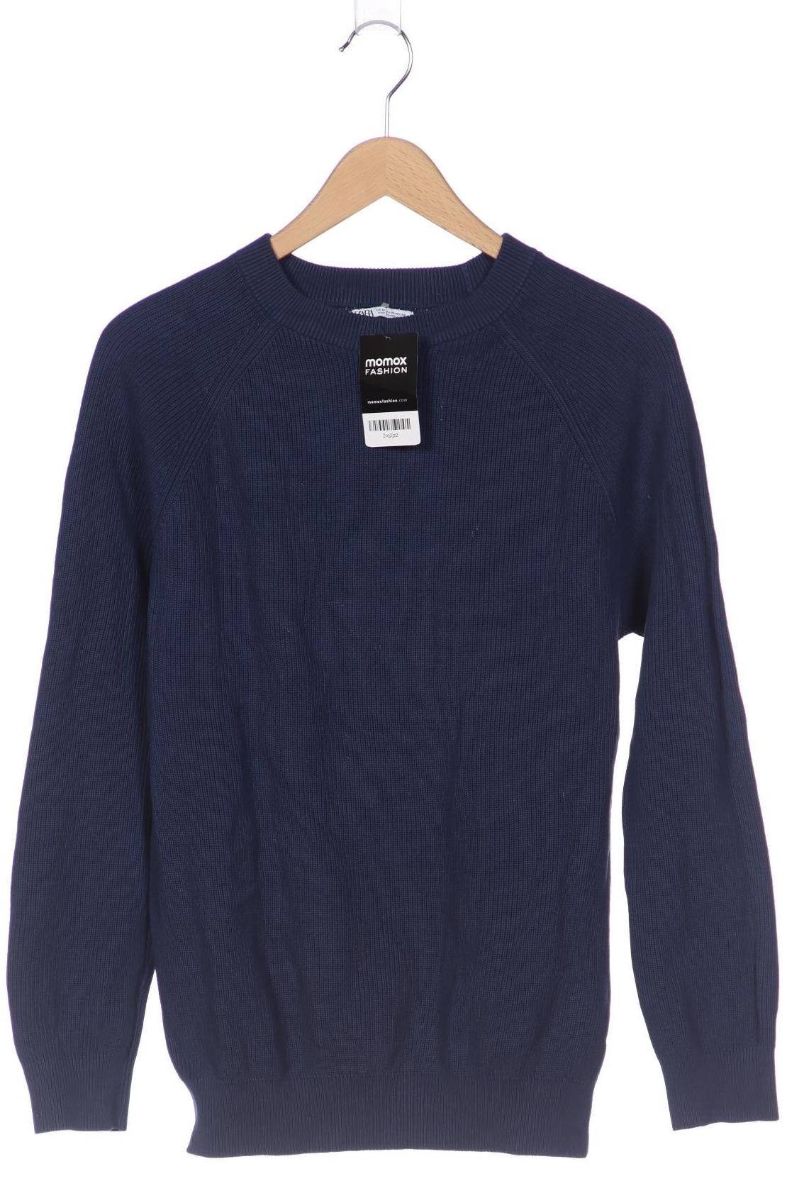 

ZARA Herren Pullover, marineblau