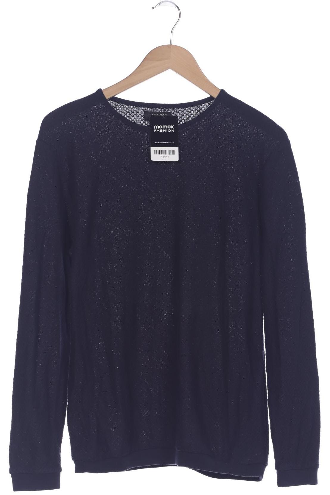

ZARA Herren Pullover, marineblau