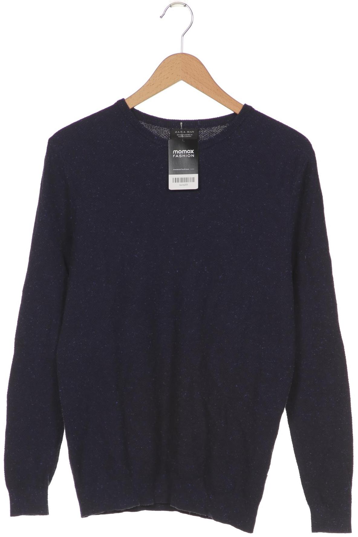 

ZARA Herren Pullover, marineblau