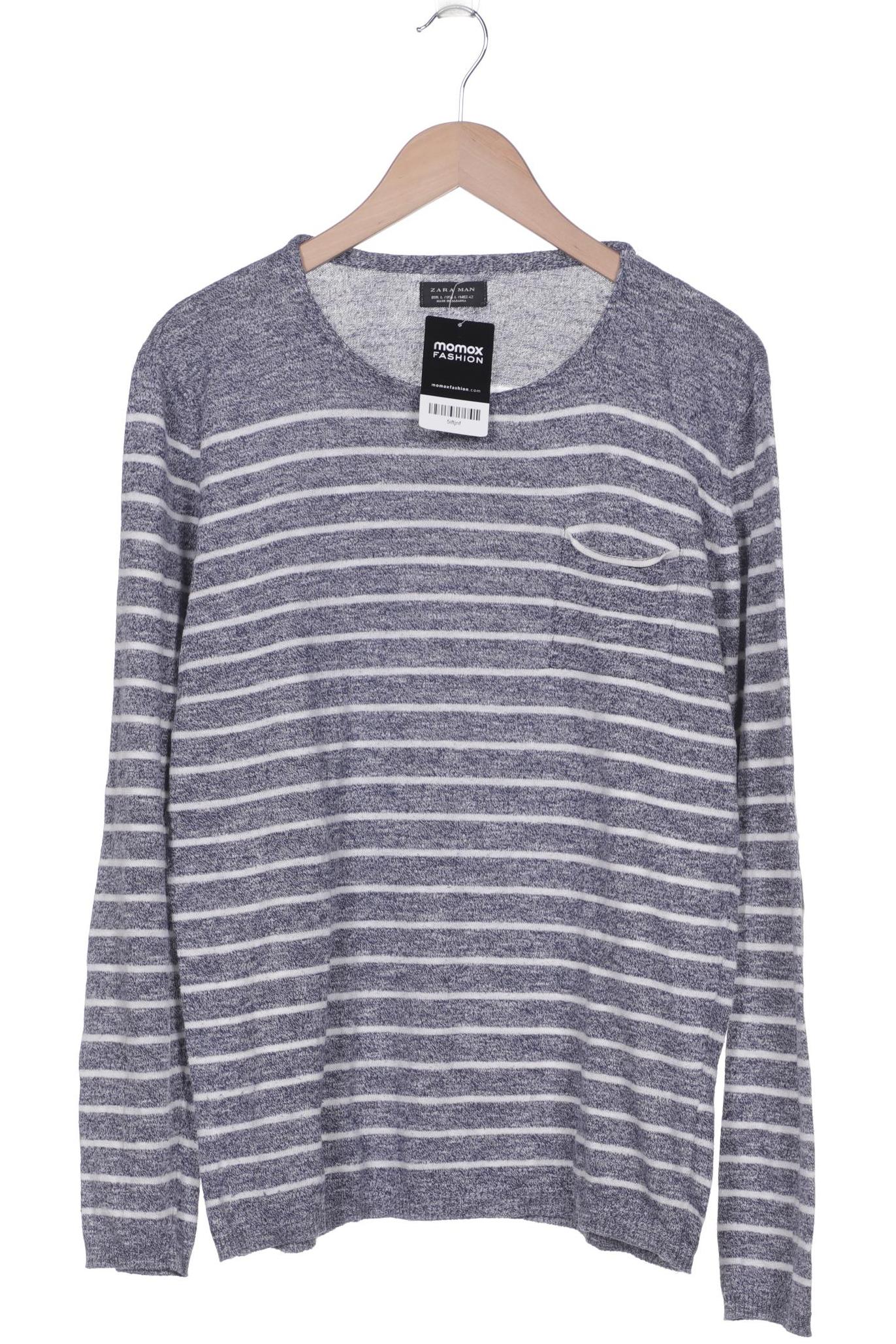 

ZARA Herren Pullover, blau