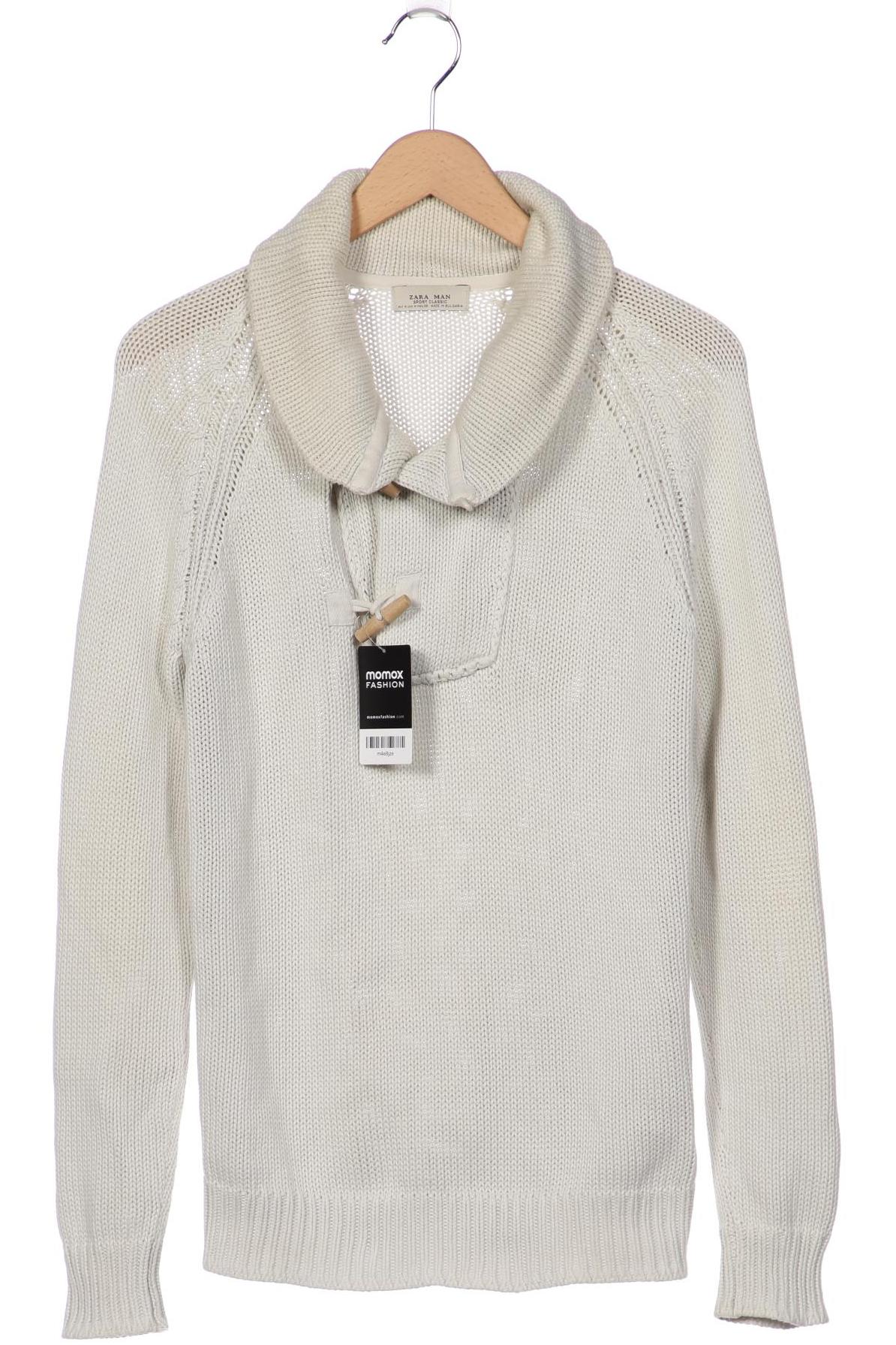 

ZARA Herren Pullover, cremeweiß