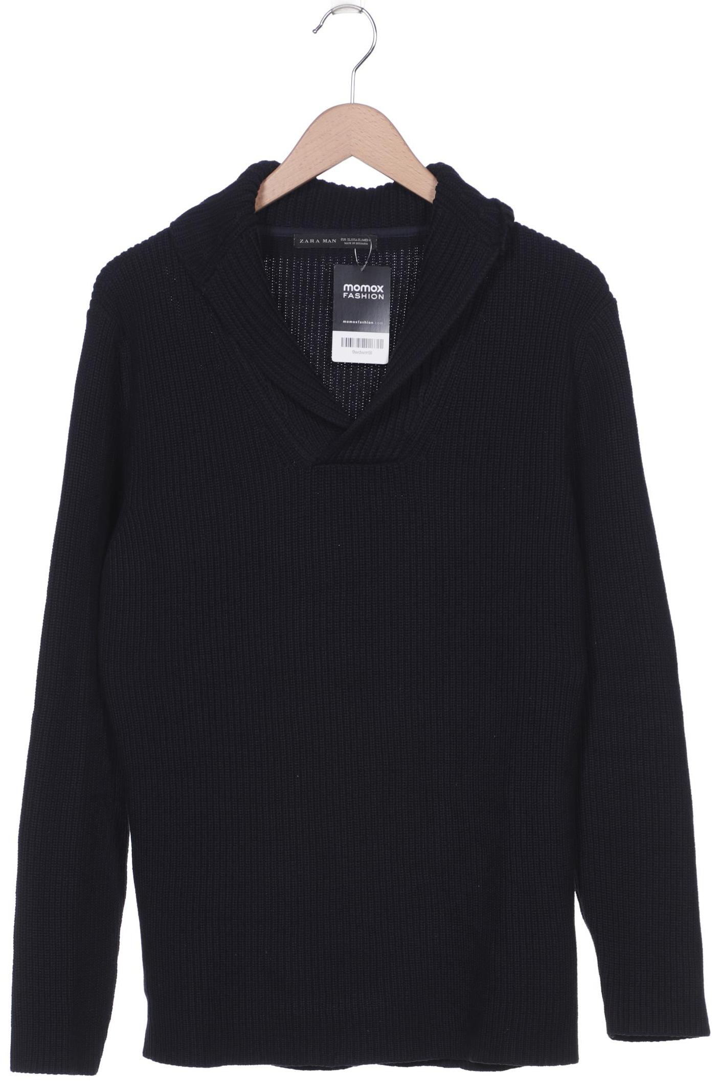 

ZARA Herren Pullover, marineblau