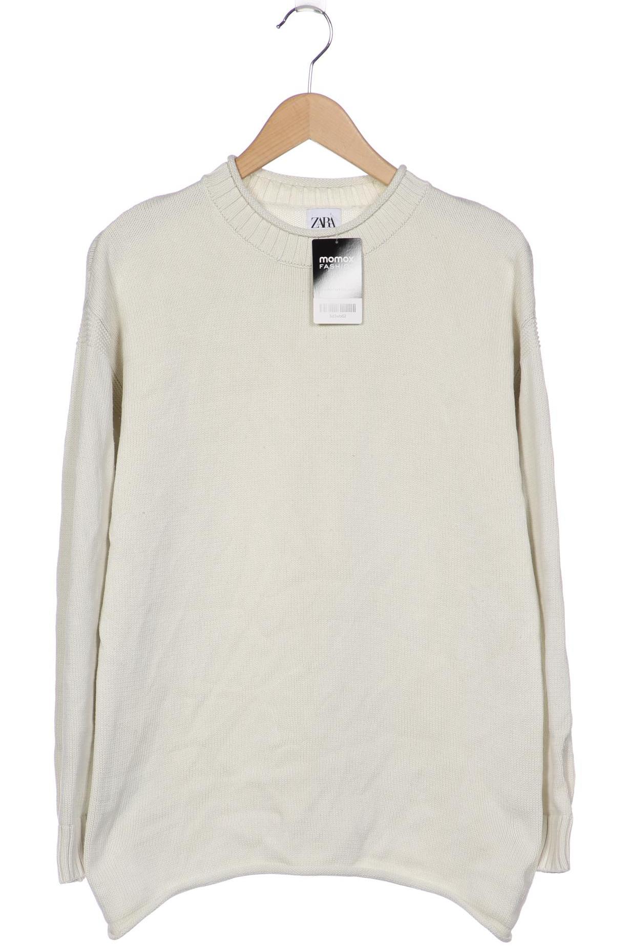 

ZARA Herren Pullover, cremeweiß