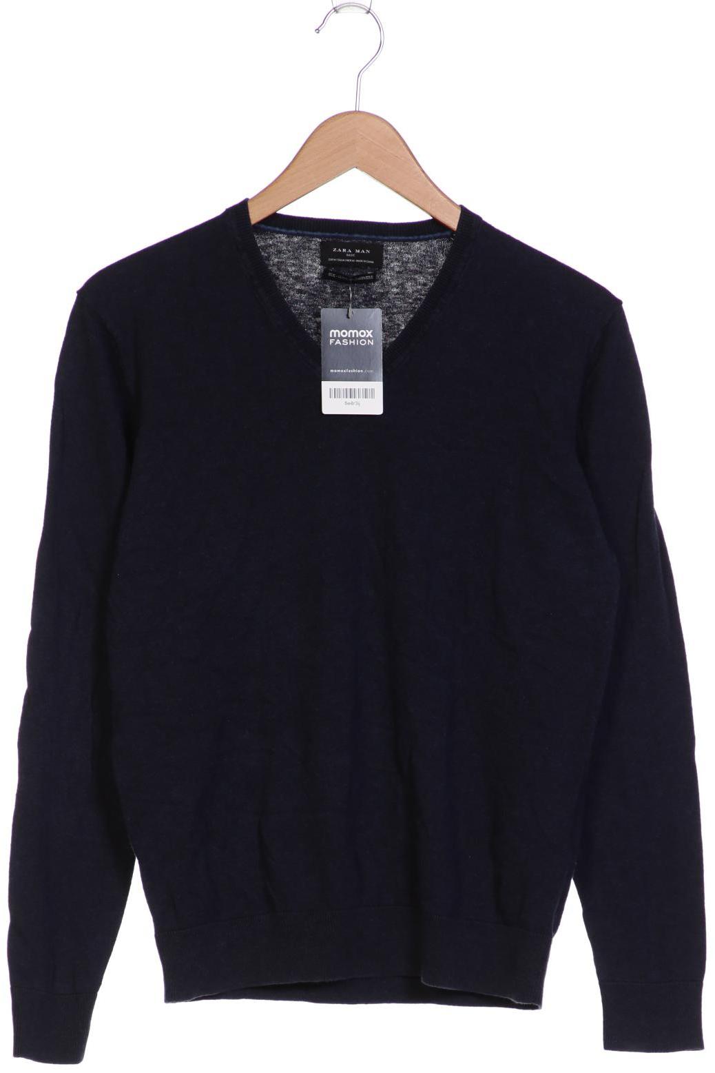 

ZARA Herren Pullover, marineblau